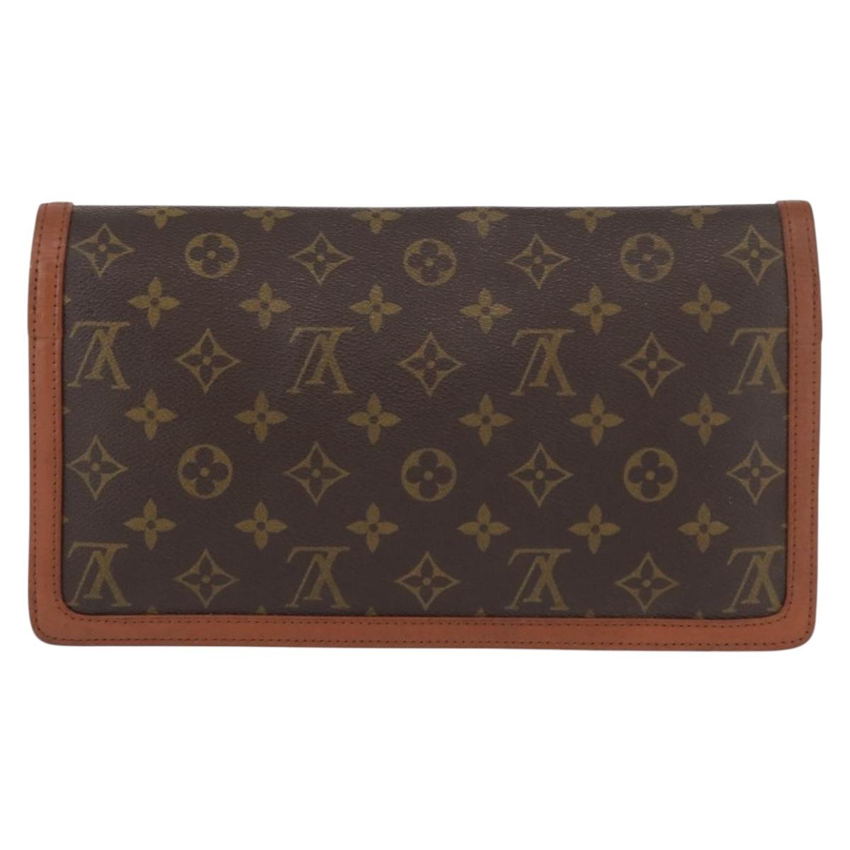 LOUIS VUITTON Monogram Pochette Dam GM Clutch Bag M51810 LV Auth ka376