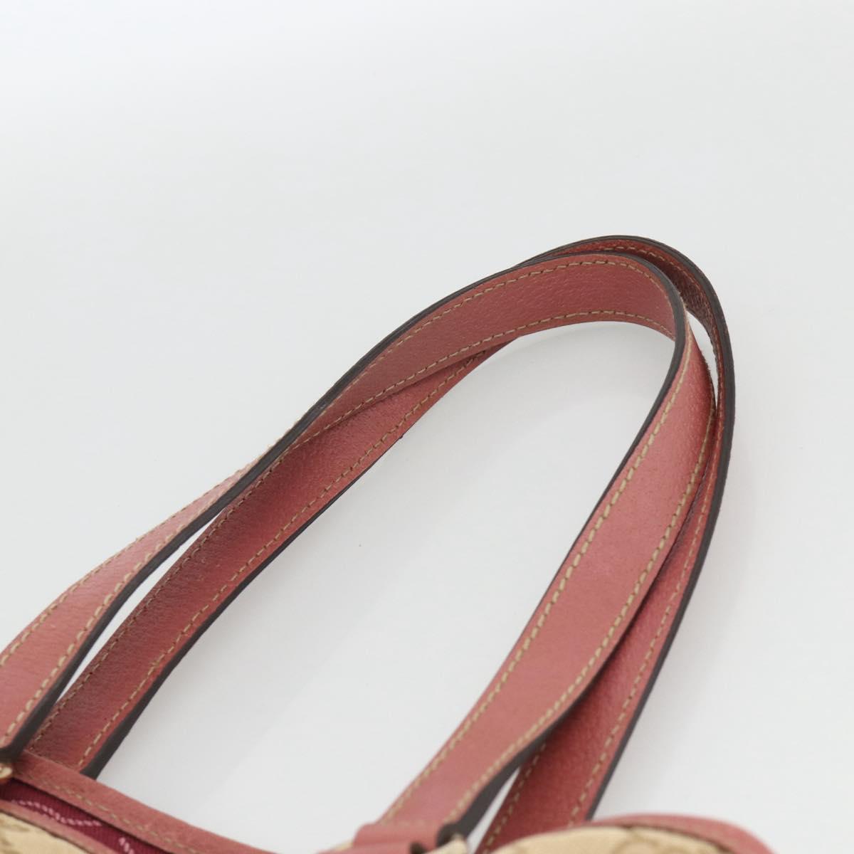 GUCCI GG Canvas Tote Bag Beige Gold 153361 Auth ka3773