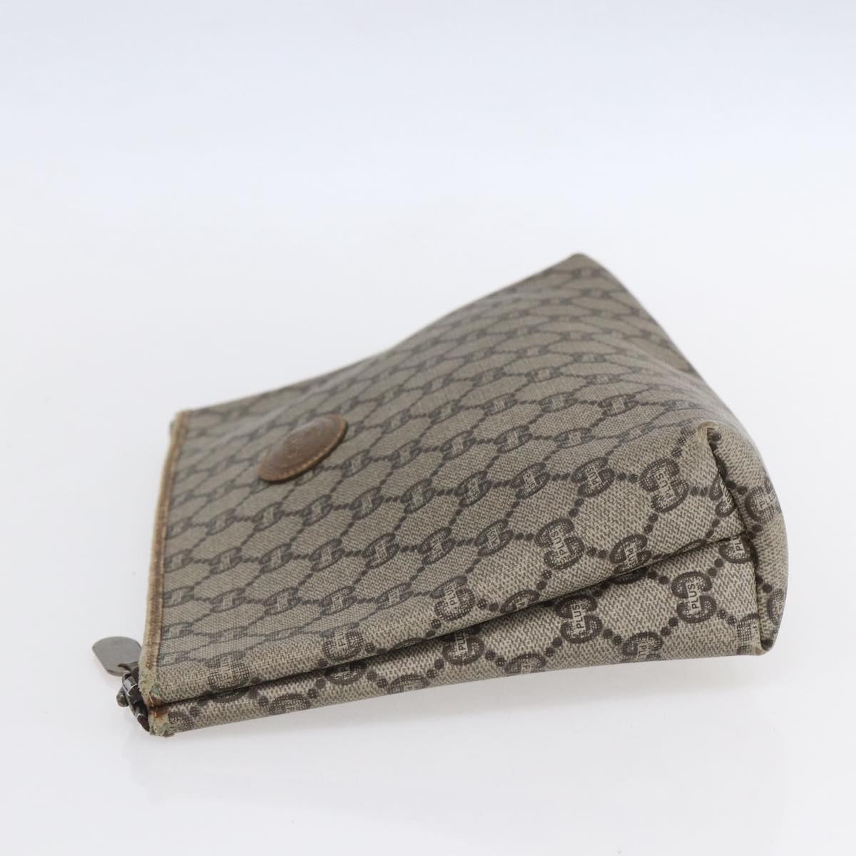 GUCCI GG Supreme Bamboo Shoulder Bag PVC Nylon 3 Set Beige Black Auth ka378