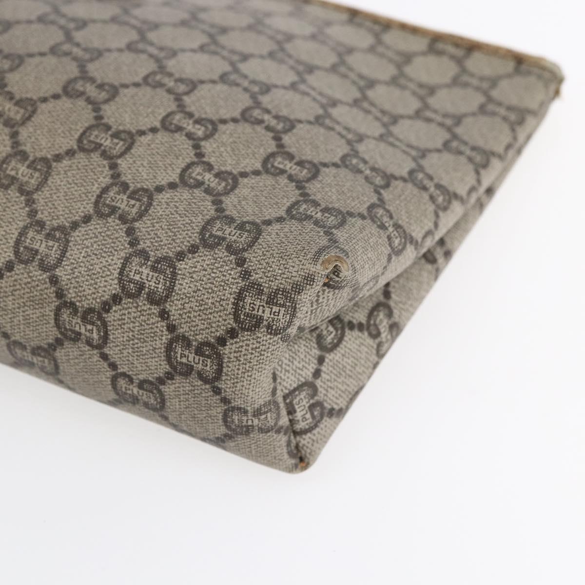 GUCCI GG Supreme Bamboo Shoulder Bag PVC Nylon 3 Set Beige Black Auth ka378