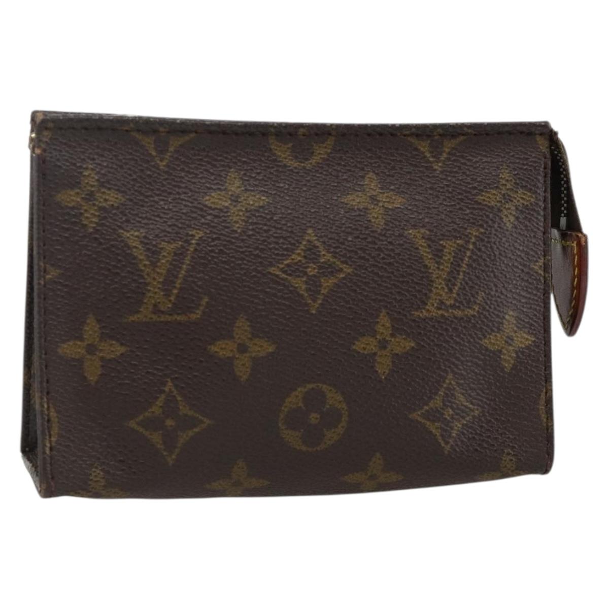 LOUIS VUITTON Monogram Poche Toilette 15 Pouch M47546 LV Auth ka3793