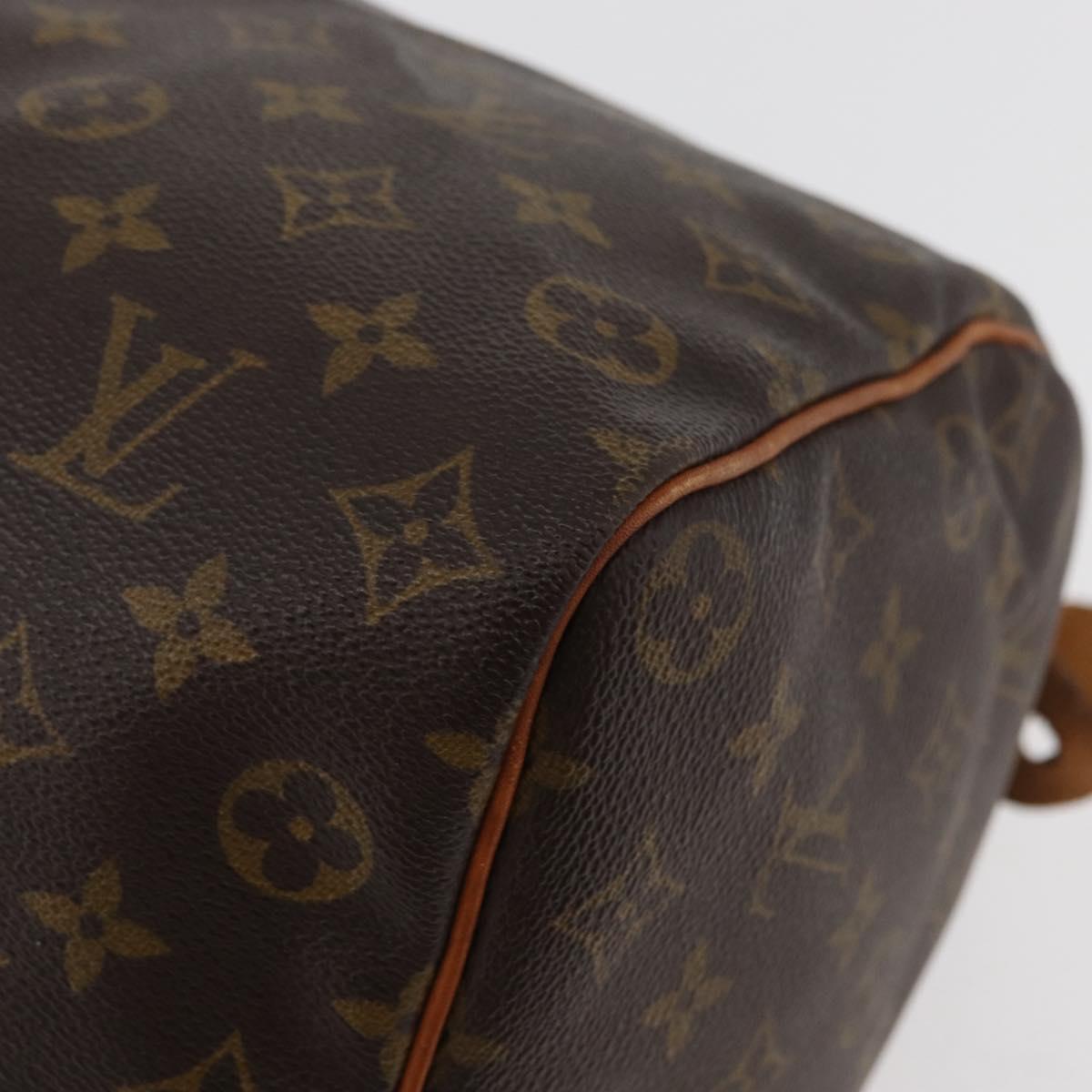 LOUIS VUITTON Monogram Speedy 35 Hand Bag M41524 LV Auth ka3799A