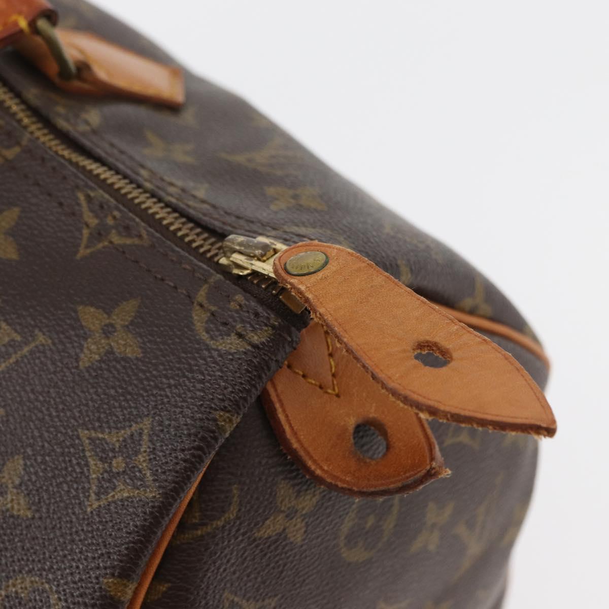 LOUIS VUITTON Monogram Speedy 35 Hand Bag M41524 LV Auth ka3799A