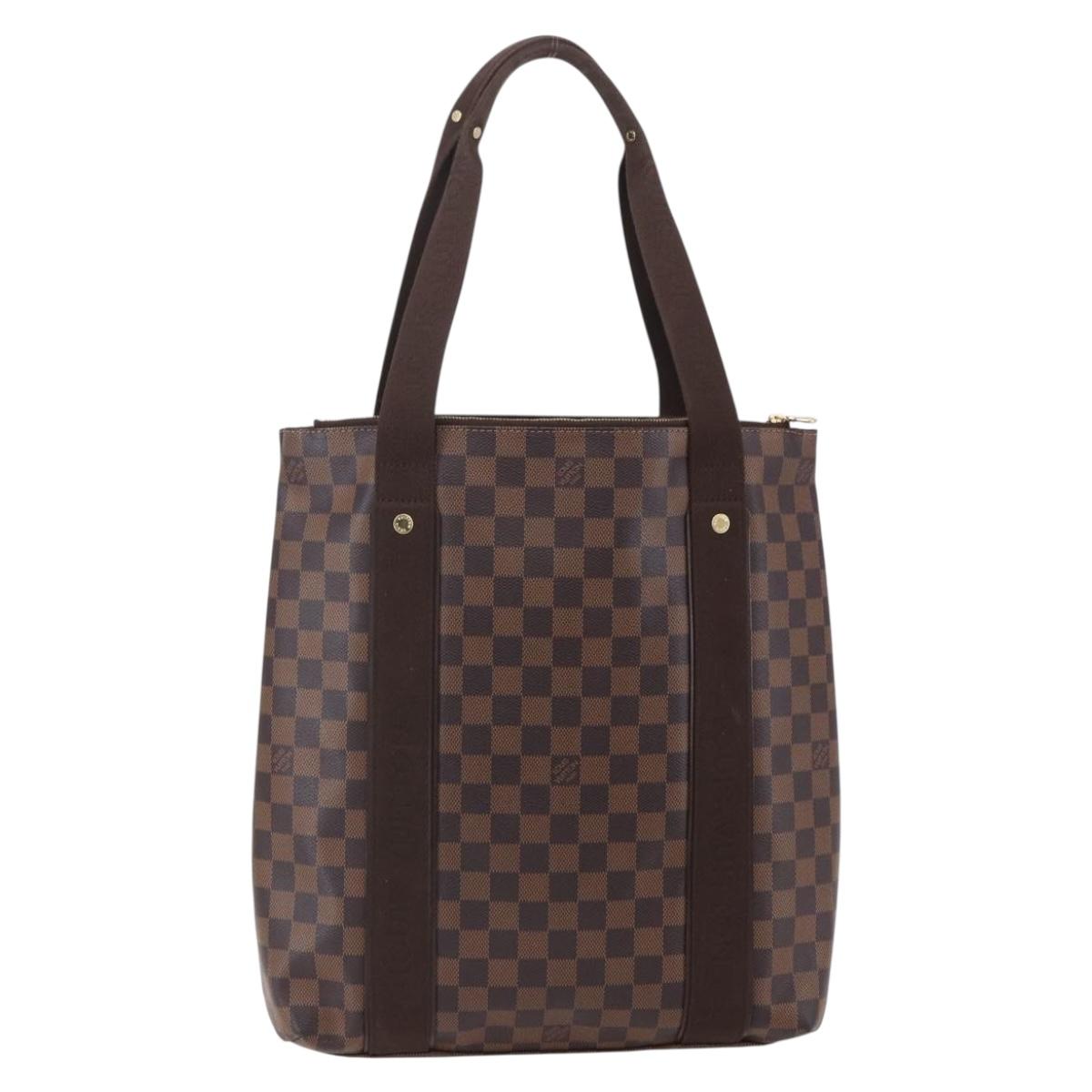 LOUIS VUITTON Damier Ebene Cabas Bobur Tote Bag N52006 LV Auth ka380