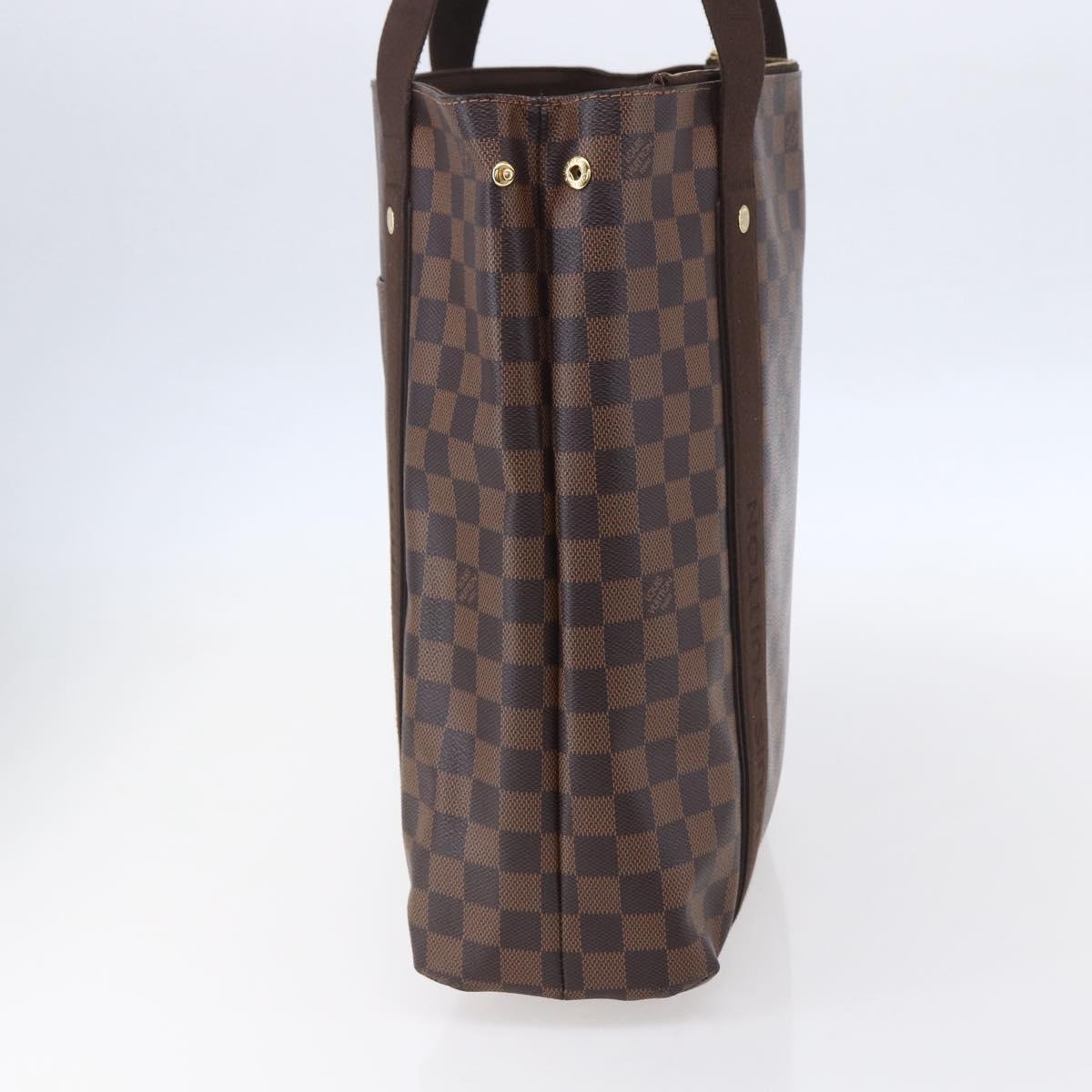 LOUIS VUITTON Damier Ebene Cabas Bobur Tote Bag N52006 LV Auth ka380