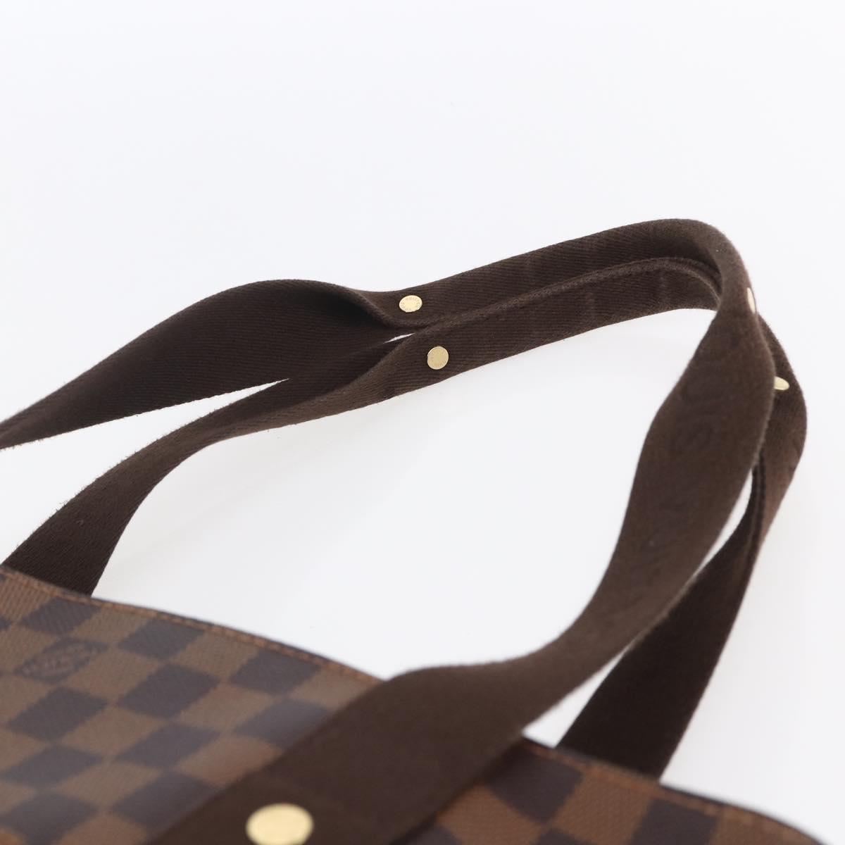 LOUIS VUITTON Damier Ebene Cabas Bobur Tote Bag N52006 LV Auth ka380
