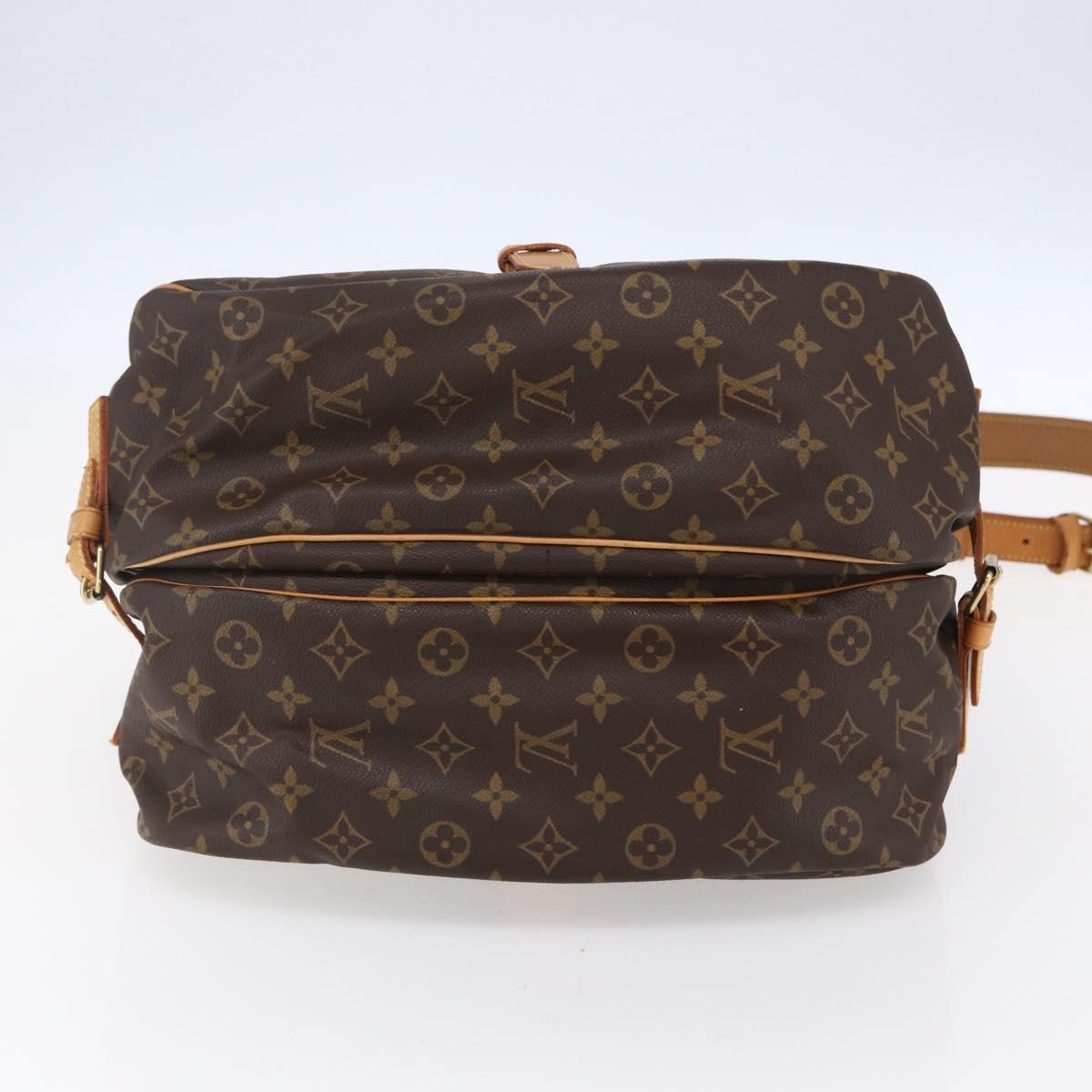LOUIS VUITTON Monogram Saumur 35 Shoulder Bag M42254 LV Auth ka384