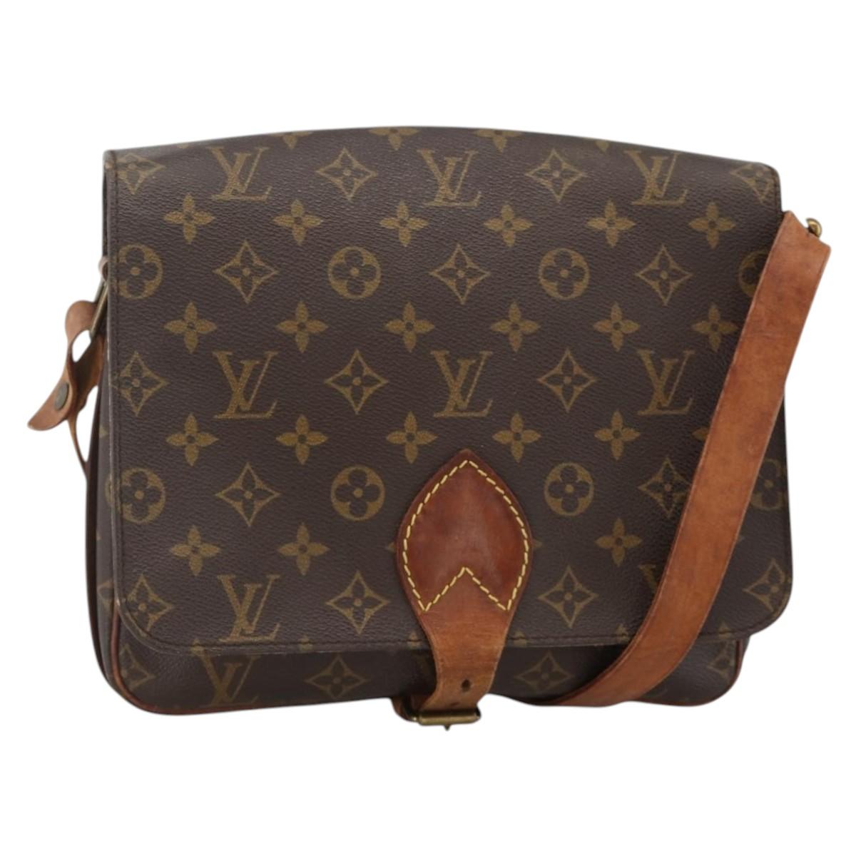 LOUIS VUITTON Monogram Cartouchiere GM Shoulder Bag M51252 LV Auth ka3841