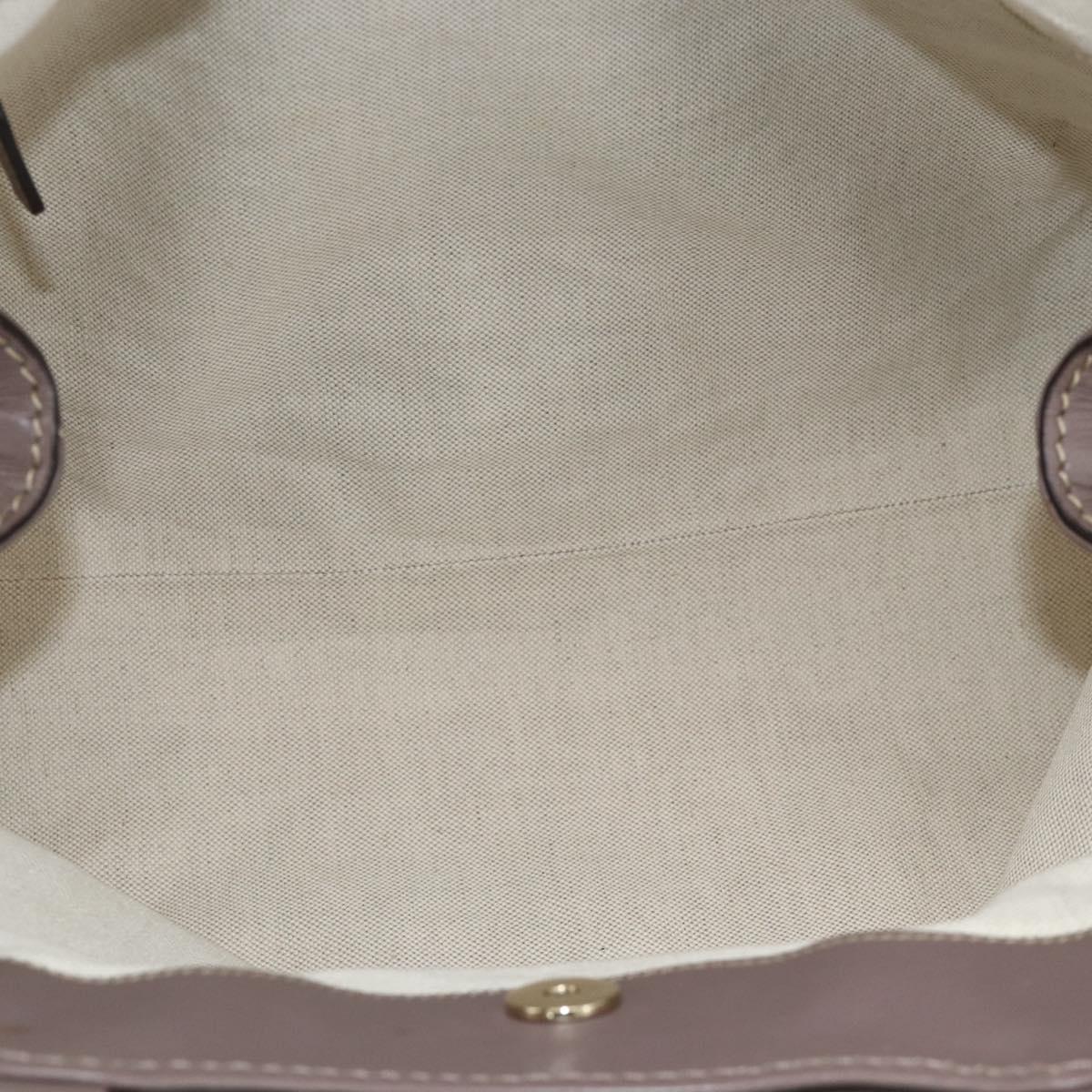 GUCCI GG Canvas Sukey Hand Bag Beige Gold 211944 Auth ka3843A