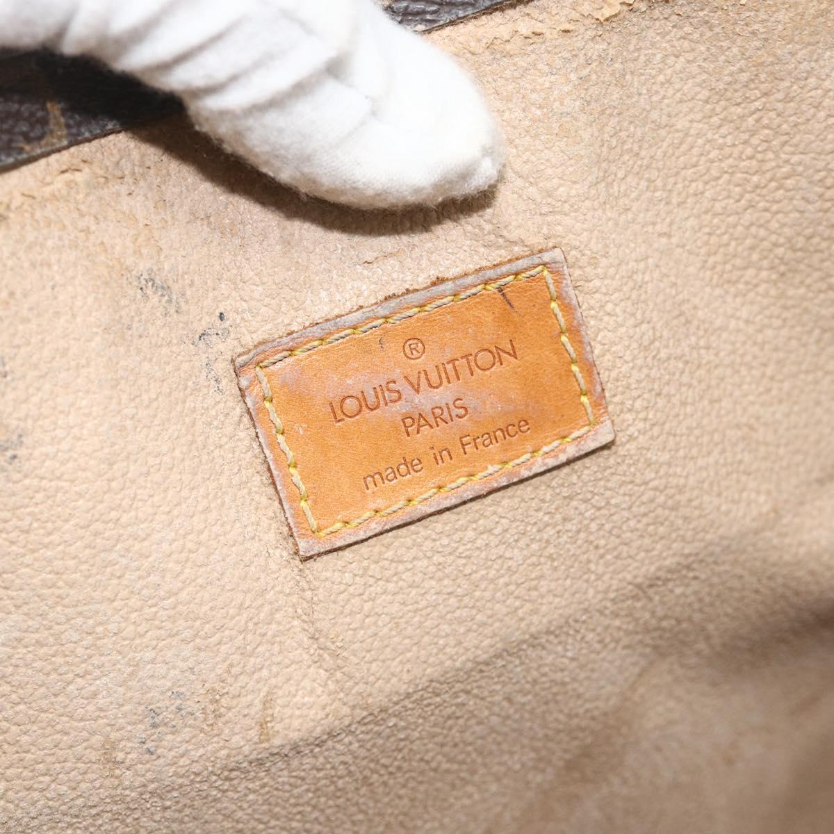 LOUIS VUITTON Monogram Sac Plat Hand Bag M51140 LV Auth ka3879