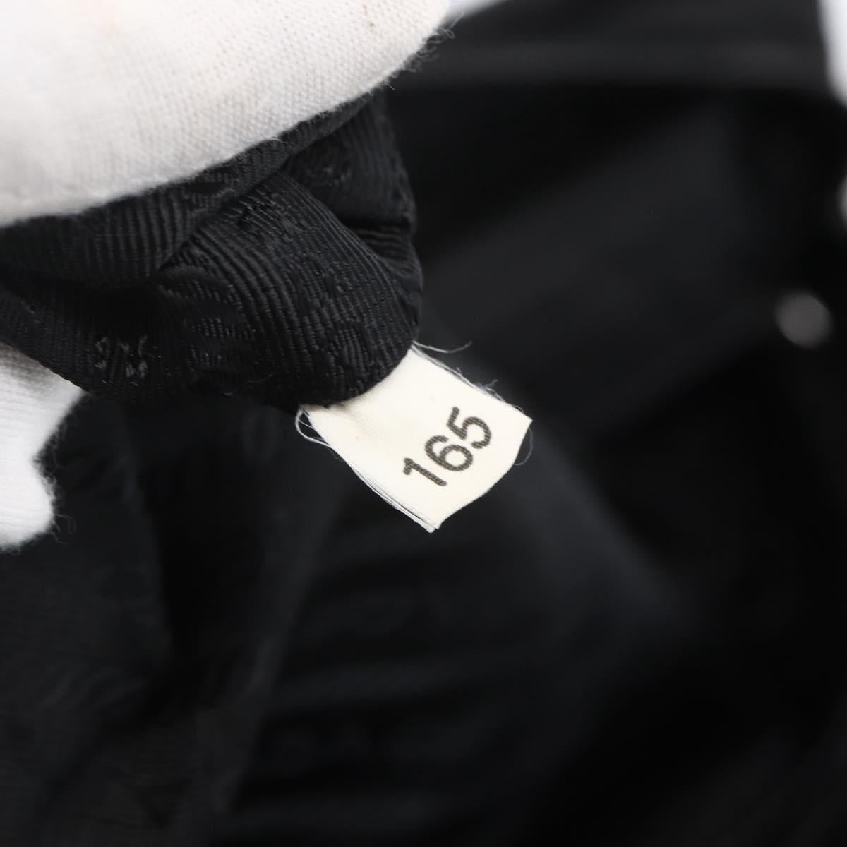 PRADA Business Bag Nylon Black Silver Auth ka390