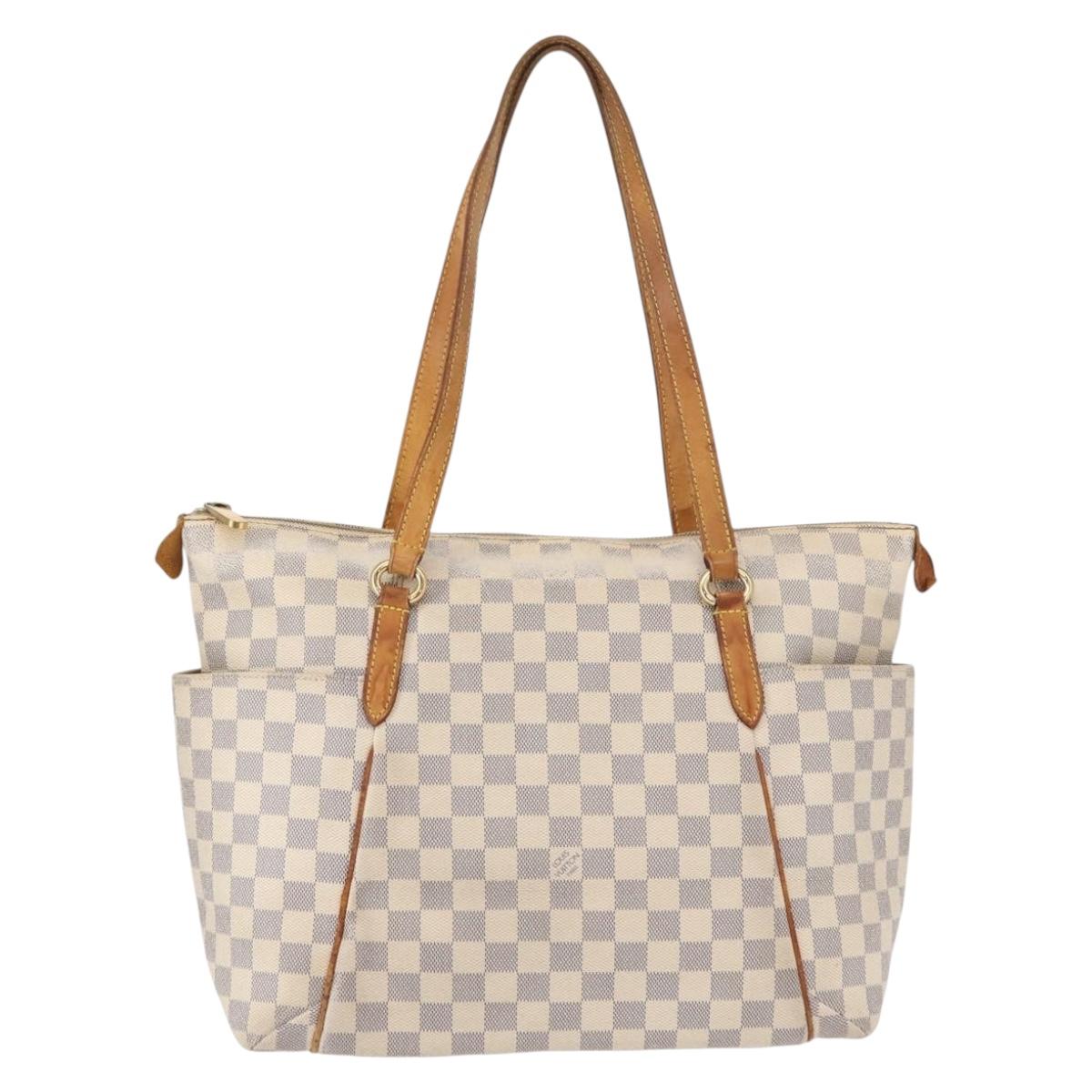LOUIS VUITTON Damier Azur Totally MM Tote Bag N51262 LV Auth ka391