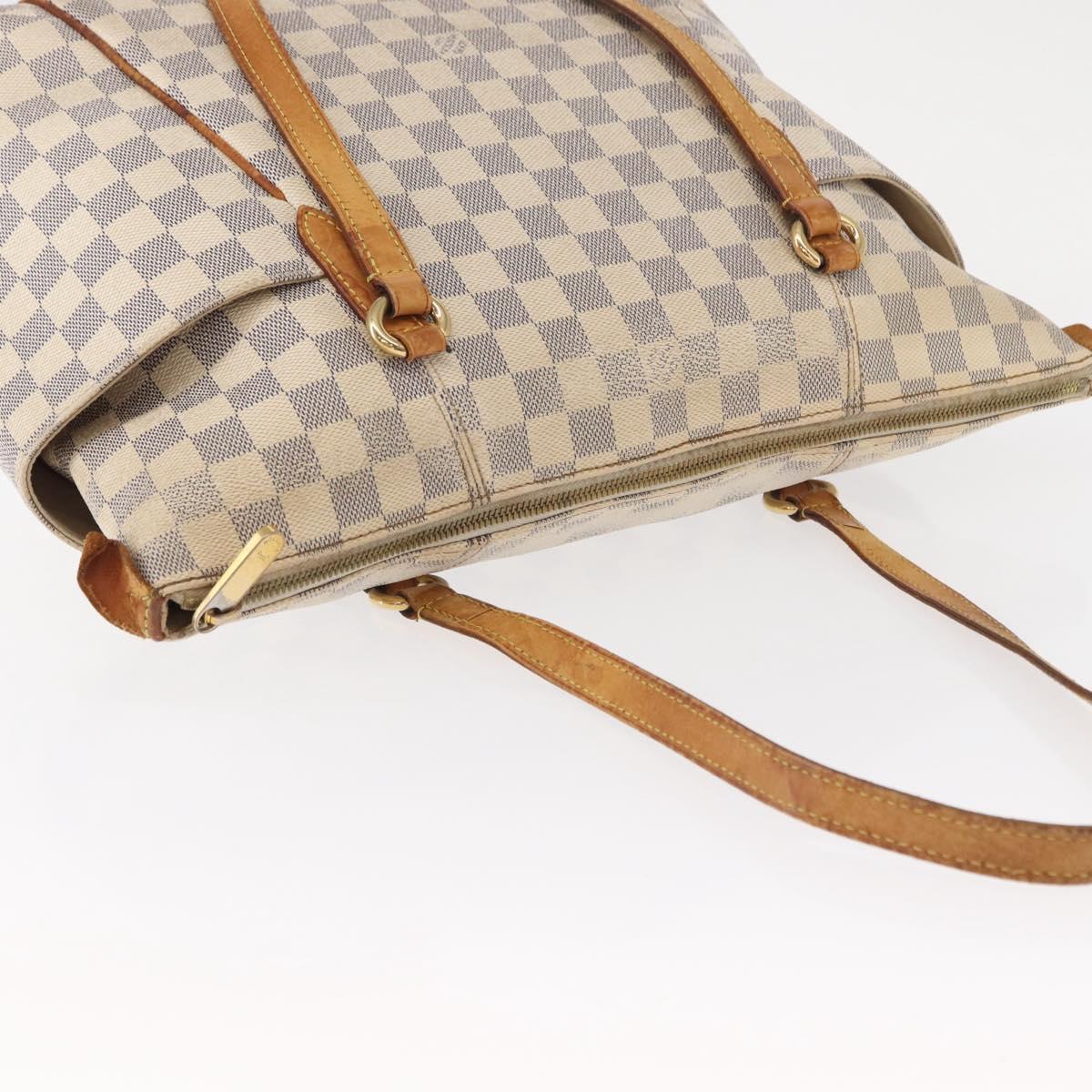 LOUIS VUITTON Damier Azur Totally MM Tote Bag N51262 LV Auth ka391