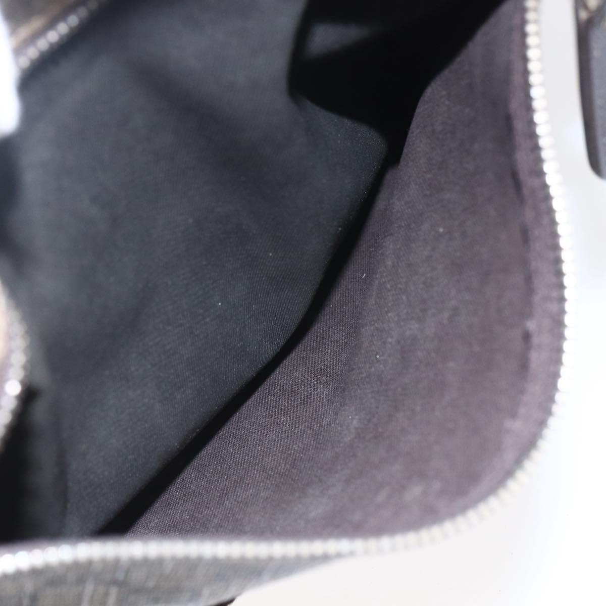 GUCCI GG Supreme Shoulder Bag PVC Brown Gold 201448 Auth ka392