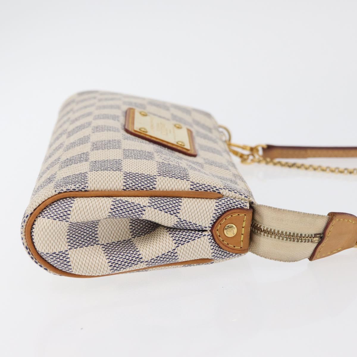 LOUIS VUITTON Damier Azur Eva Shoulder Bag 2way N55214 LV Auth ka3938