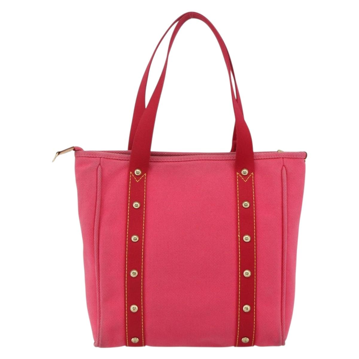 LOUIS VUITTON Antigua Cabas MM Tote Bag Pink M40085 LV Auth ka3945
