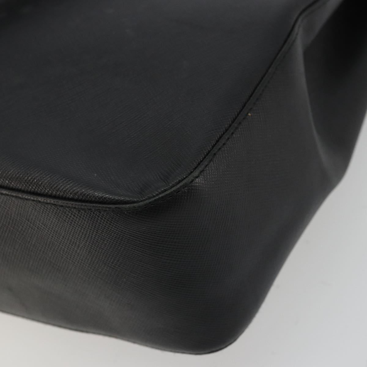 Salvatore Ferragamo Tote Bag Leather Black Silver Auth ka3949