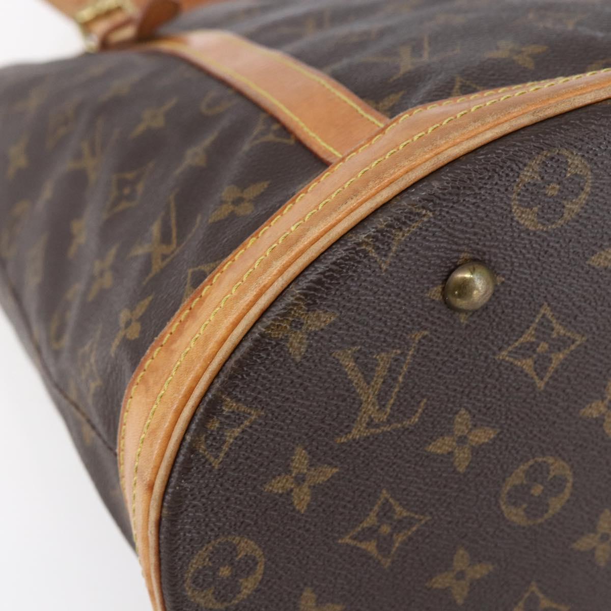 LOUIS VUITTON Monogram Bucket GM Shoulder Bag M42236 LV Auth ka398