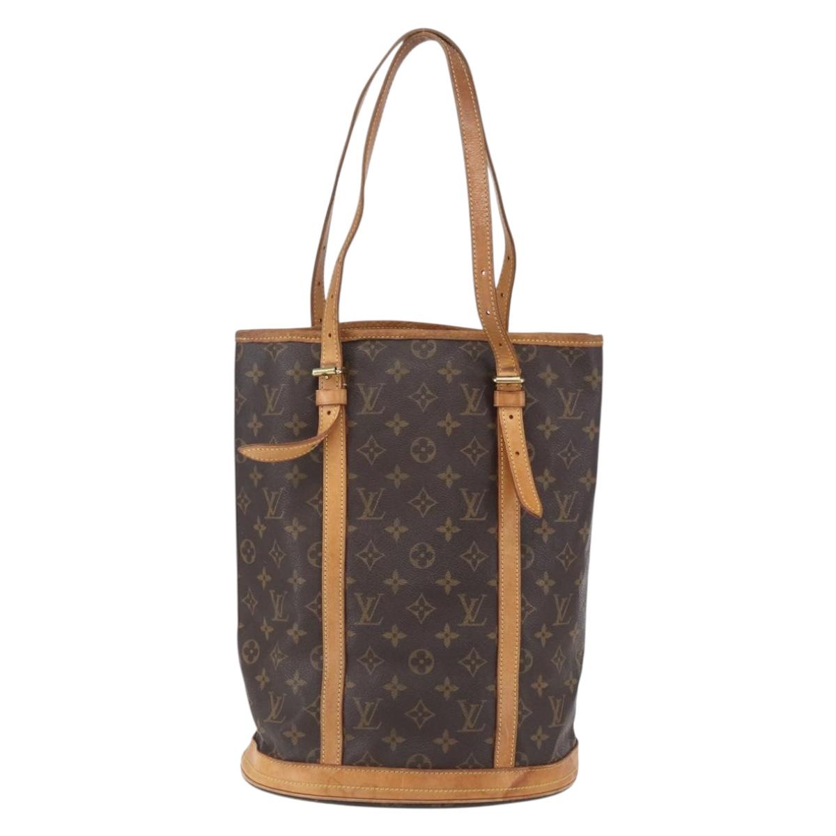 LOUIS VUITTON Monogram Bucket GM Shoulder Bag M42236 LV Auth ka398