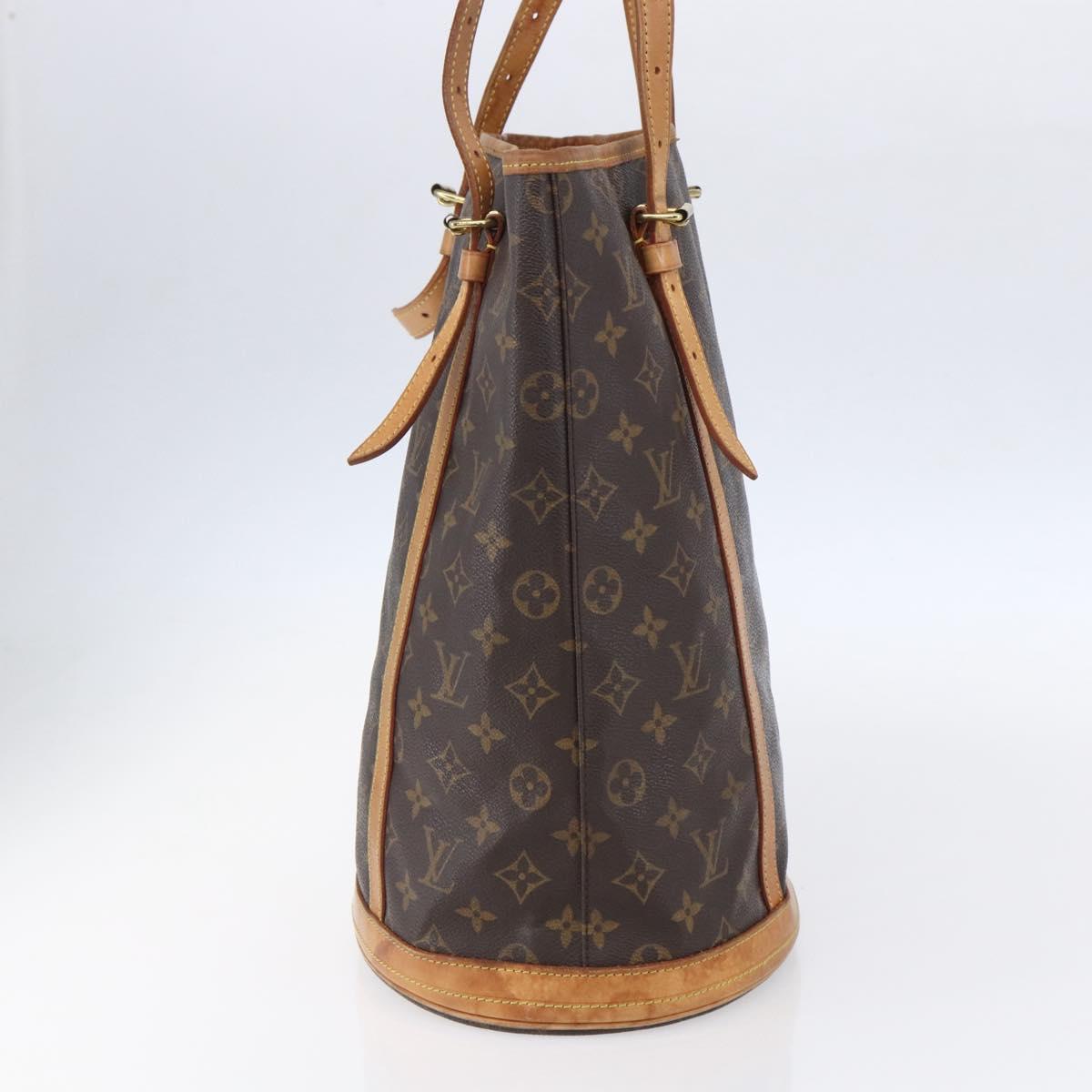 LOUIS VUITTON Monogram Bucket GM Shoulder Bag M42236 LV Auth ka398