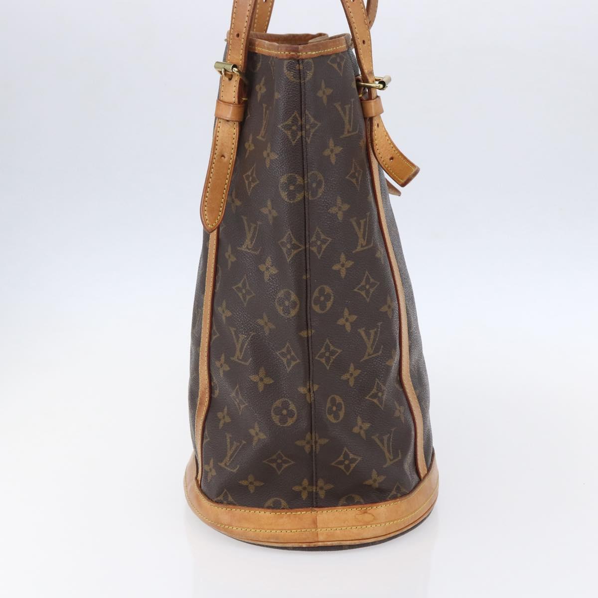 LOUIS VUITTON Monogram Bucket GM Shoulder Bag M42236 LV Auth ka398