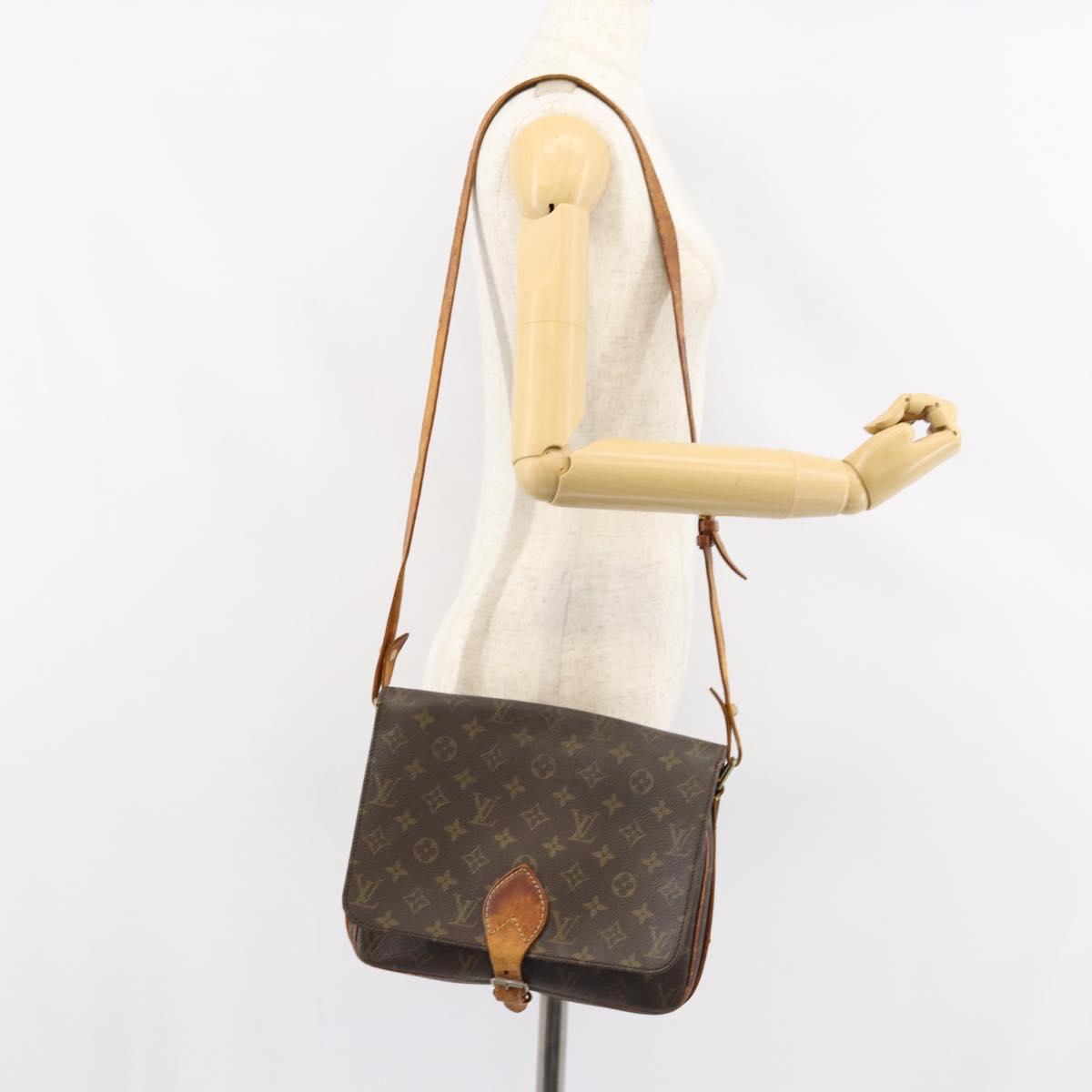 LOUIS VUITTON Monogram Cartouchiere GM Shoulder Bag M51252 LV Auth ka400