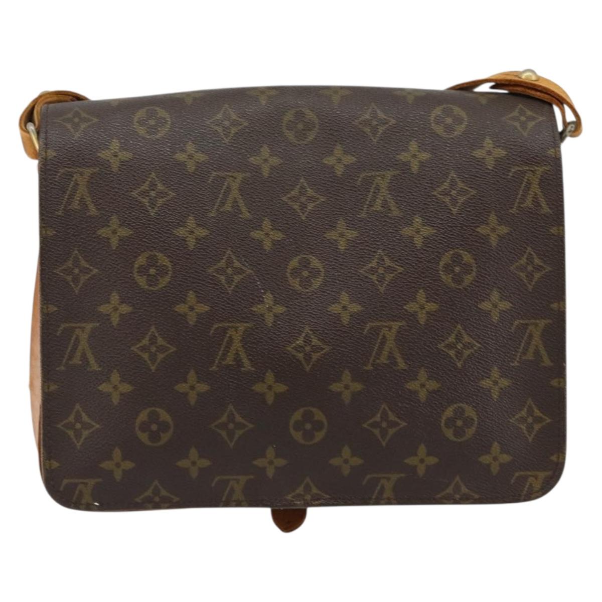 LOUIS VUITTON Monogram Cartouchiere GM Shoulder Bag M51252 LV Auth ka400