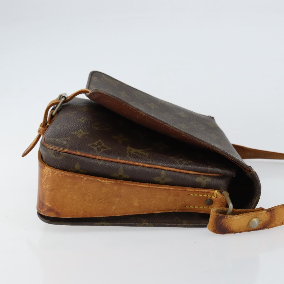 LOUIS VUITTON Monogram Cartouchiere GM Shoulder Bag M51252 LV Auth ka400