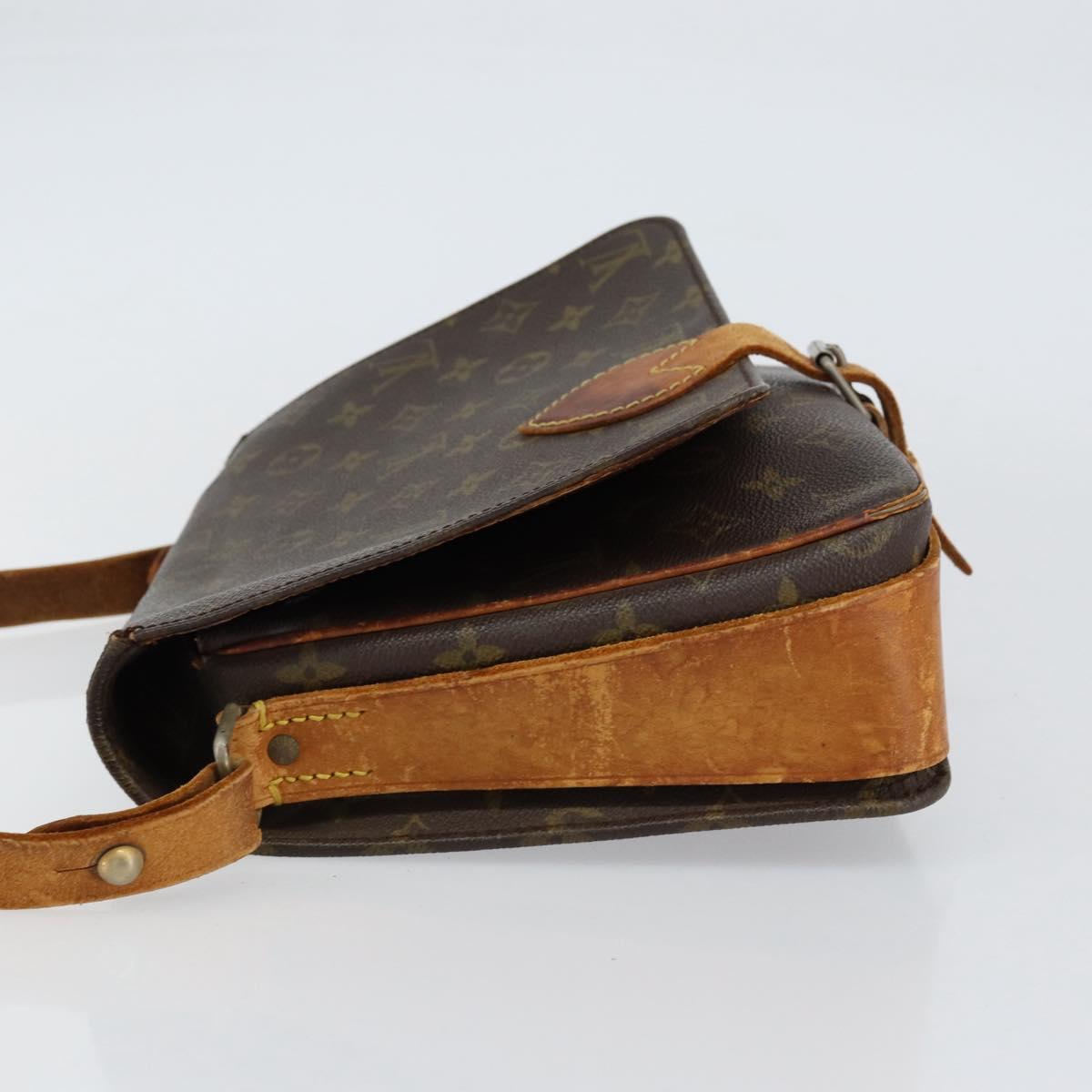 LOUIS VUITTON Monogram Cartouchiere GM Shoulder Bag M51252 LV Auth ka400