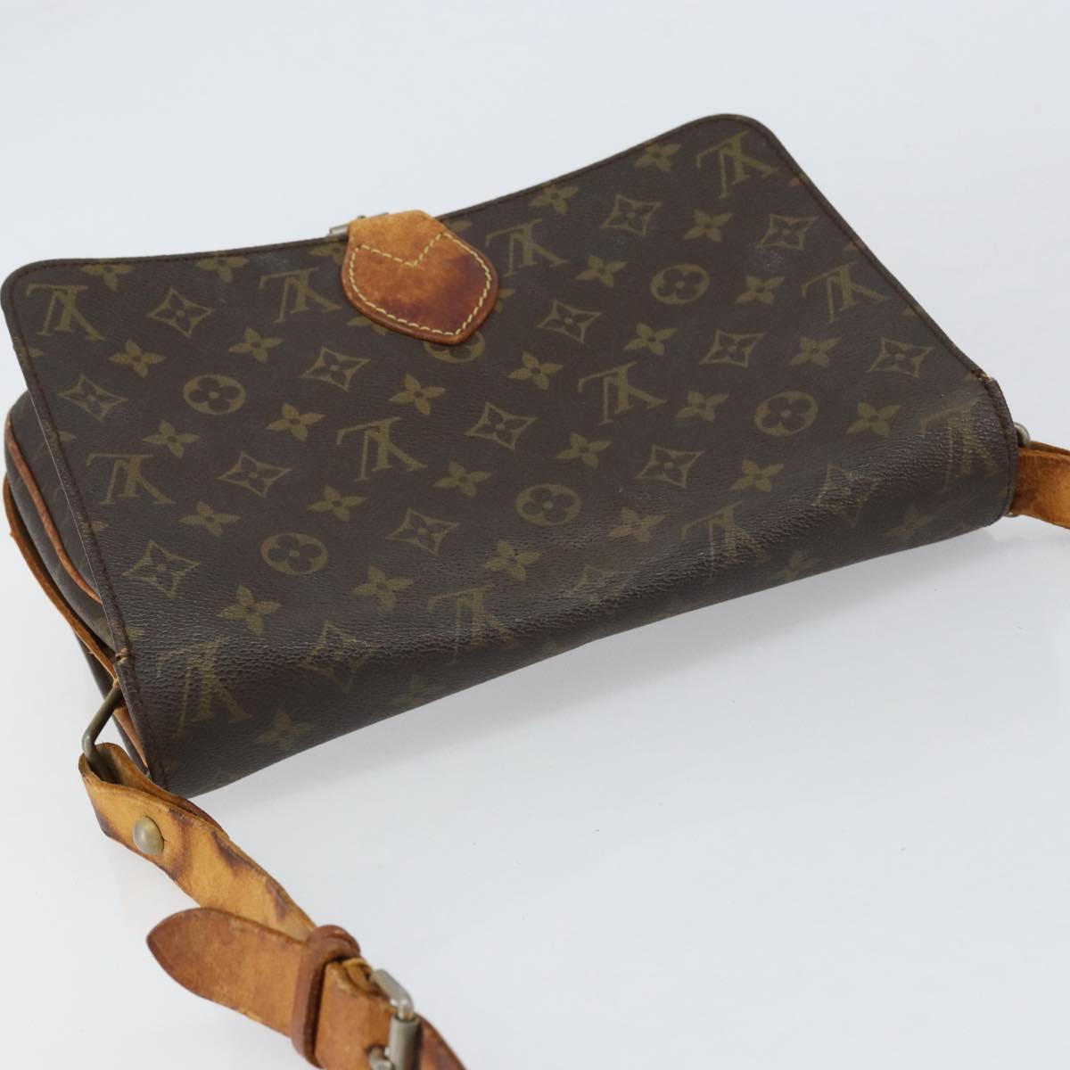 LOUIS VUITTON Monogram Cartouchiere GM Shoulder Bag M51252 LV Auth ka400