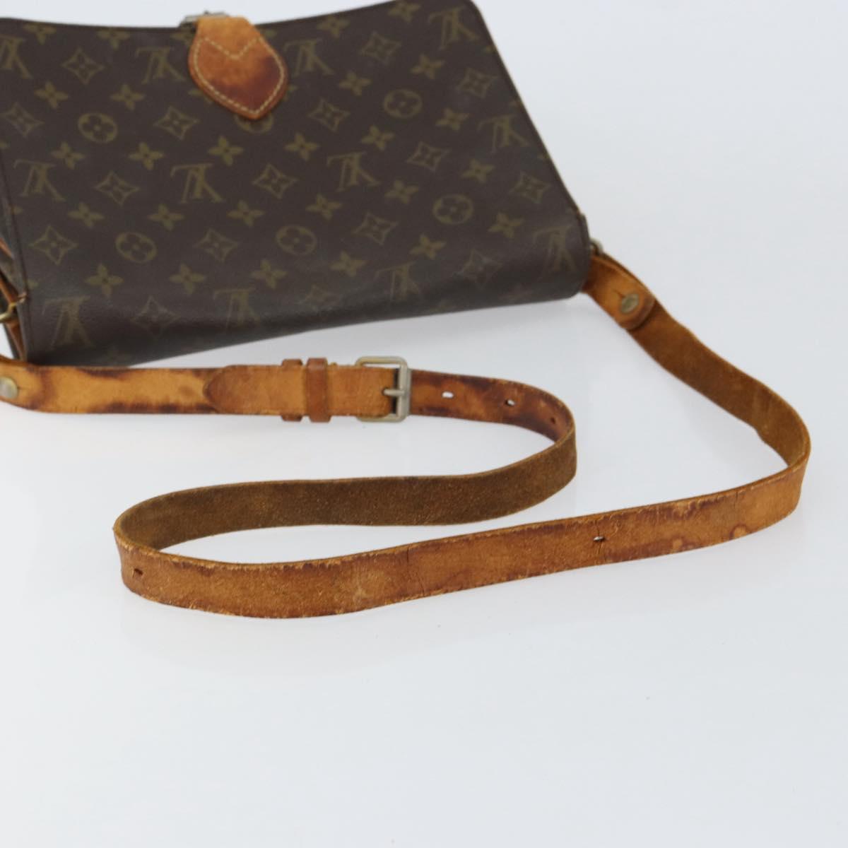 LOUIS VUITTON Monogram Cartouchiere GM Shoulder Bag M51252 LV Auth ka400