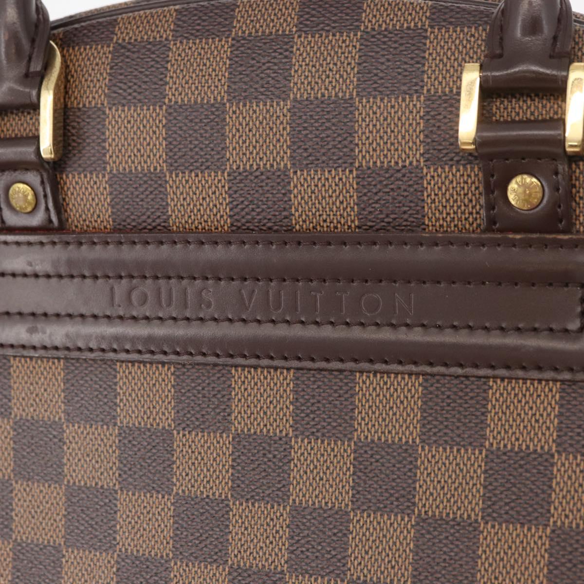 LOUIS VUITTON Damier Ebene Nolita Hand Bag N41455 LV Auth ka4006A