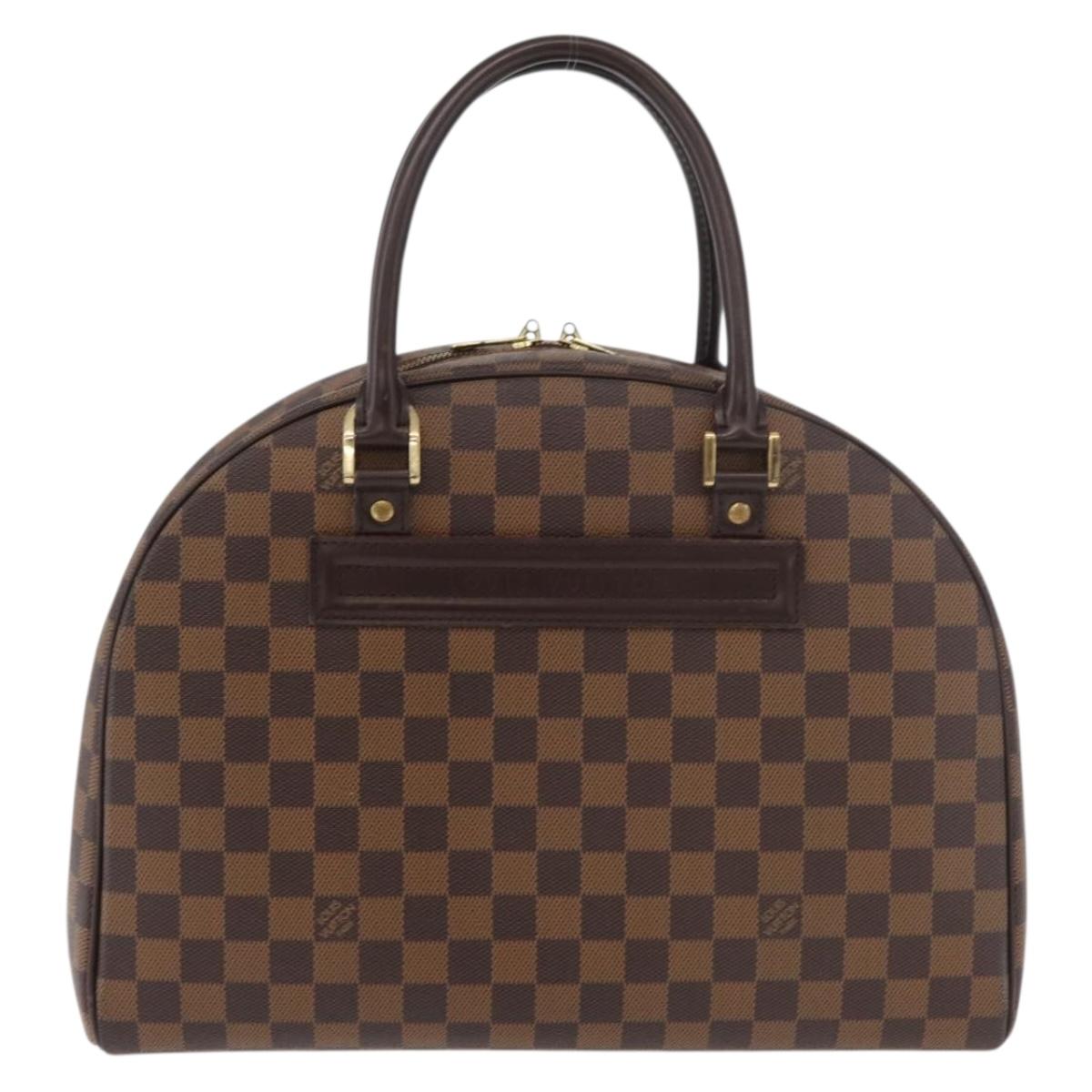 LOUIS VUITTON Damier Ebene Nolita Hand Bag N41455 LV Auth ka4006A