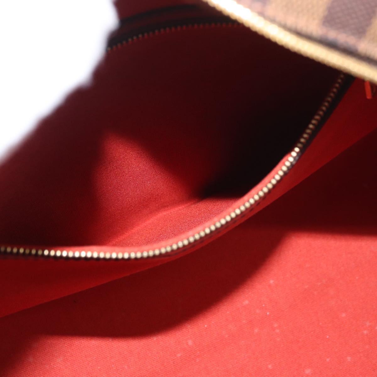 LOUIS VUITTON Damier Ebene Nolita Hand Bag N41455 LV Auth ka4006A