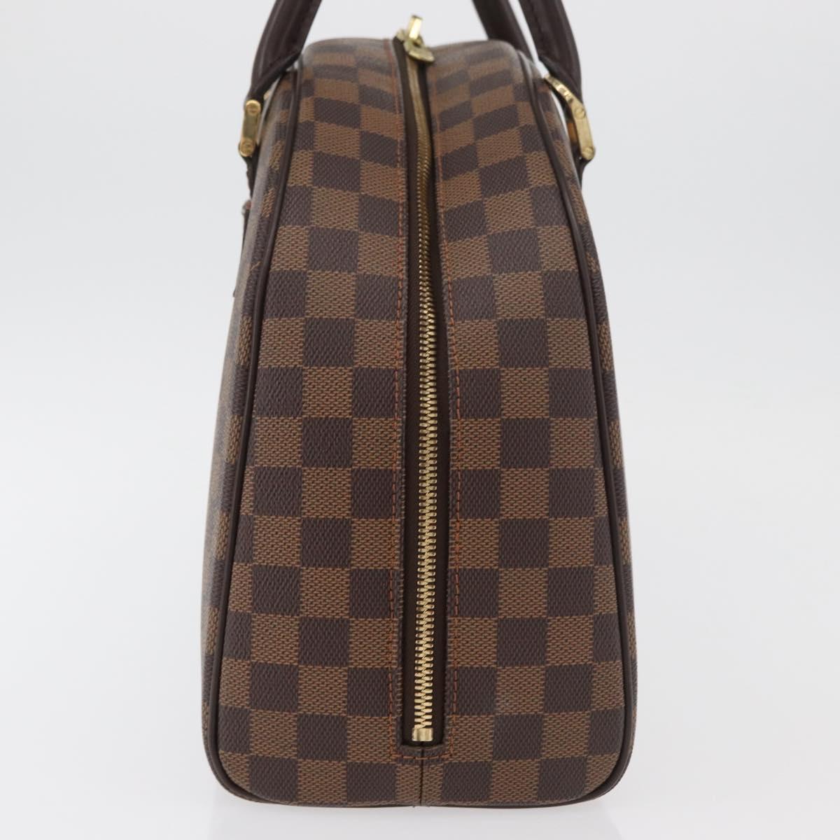 LOUIS VUITTON Damier Ebene Nolita Hand Bag N41455 LV Auth ka4006A