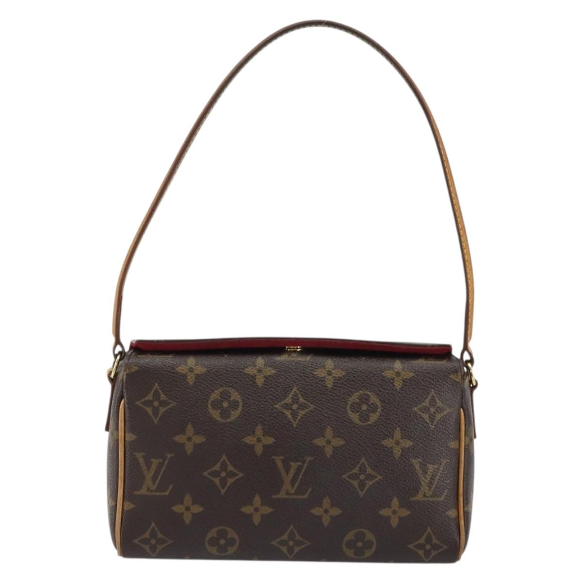 LOUIS VUITTON Monogram Recital Hand Bag M51900 LV Auth ka4022A