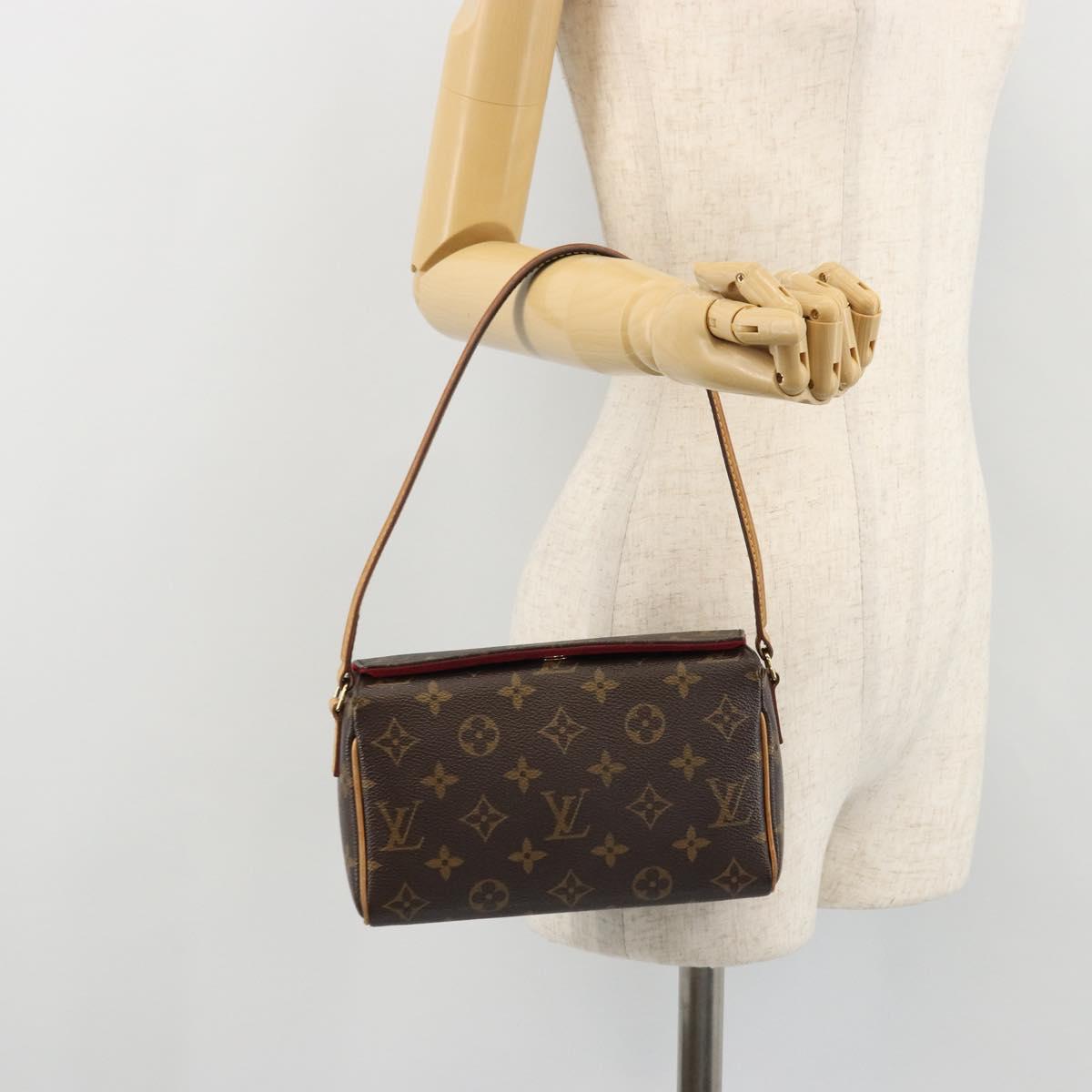 LOUIS VUITTON Monogram Recital Hand Bag M51900 LV Auth ka4022A
