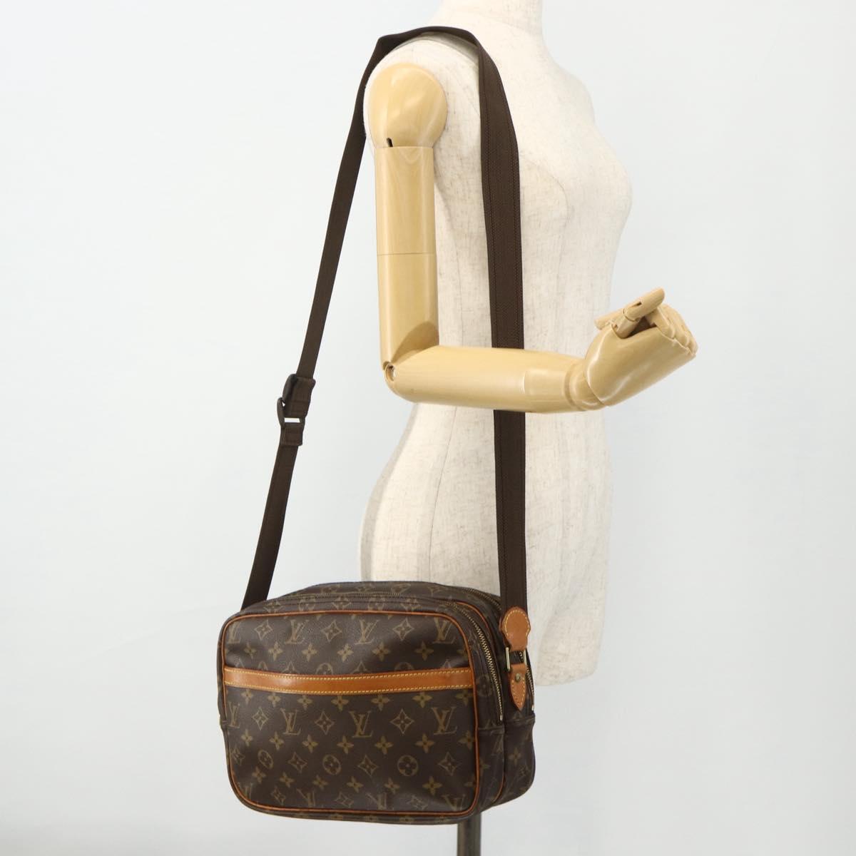 LOUIS VUITTON Monogram Reporter PM Shoulder Bag M45254 LV Auth ka4029