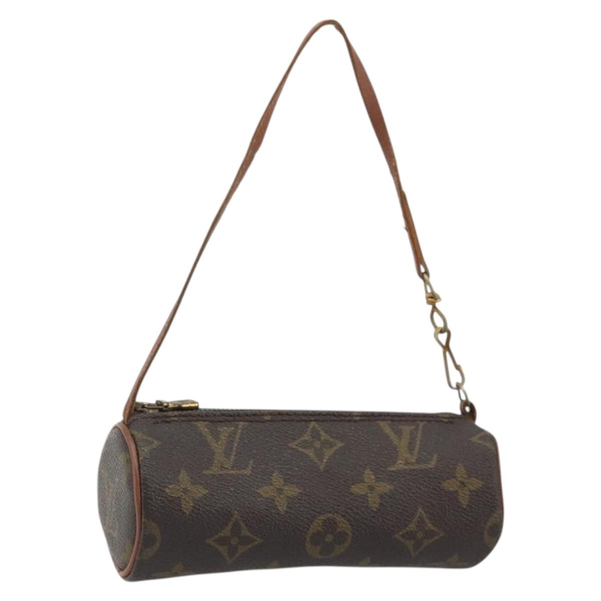 LOUIS VUITTON Monogram Papillon Pouch LV Auth ka4052