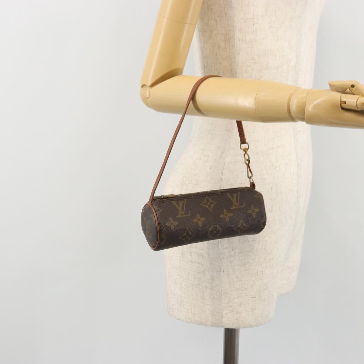 LOUIS VUITTON Monogram Papillon Pouch LV Auth ka4052