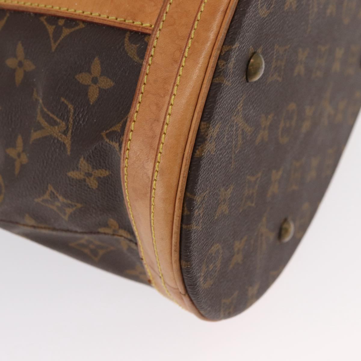 LOUIS VUITTON Monogram Bucket GM Shoulder Bag M42236 LV Auth ka406