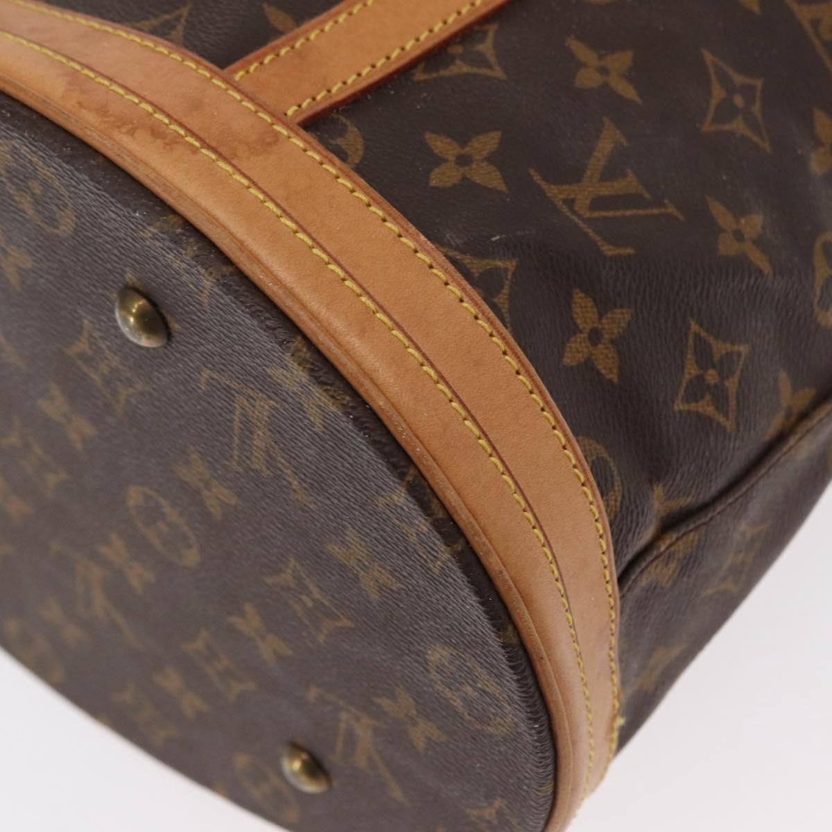 LOUIS VUITTON Monogram Bucket GM Shoulder Bag M42236 LV Auth ka406