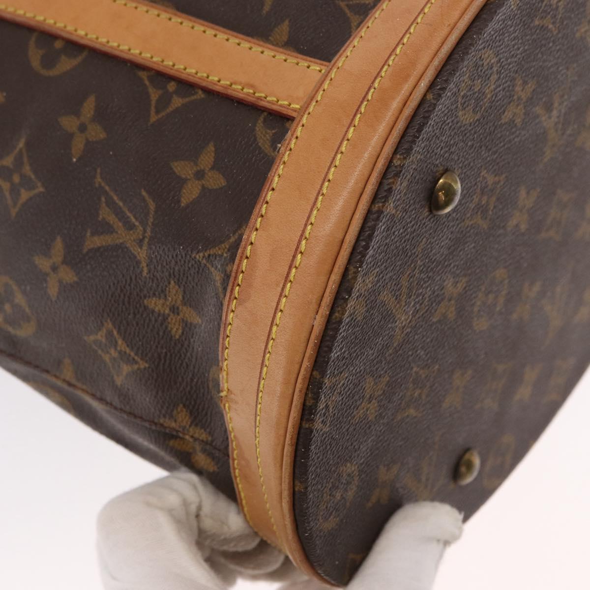 LOUIS VUITTON Monogram Bucket GM Shoulder Bag M42236 LV Auth ka406
