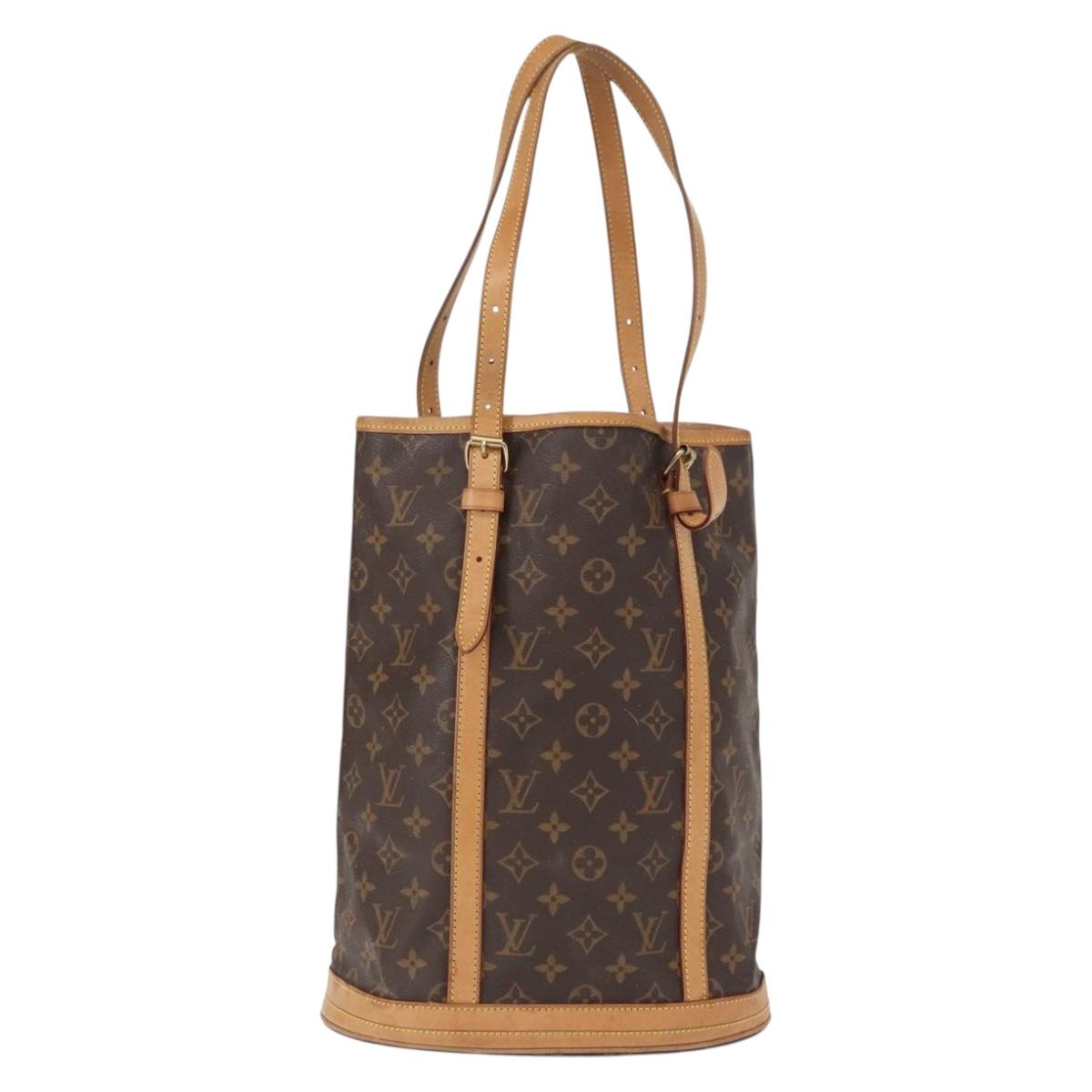 LOUIS VUITTON Monogram Bucket GM Shoulder Bag M42236 LV Auth ka406