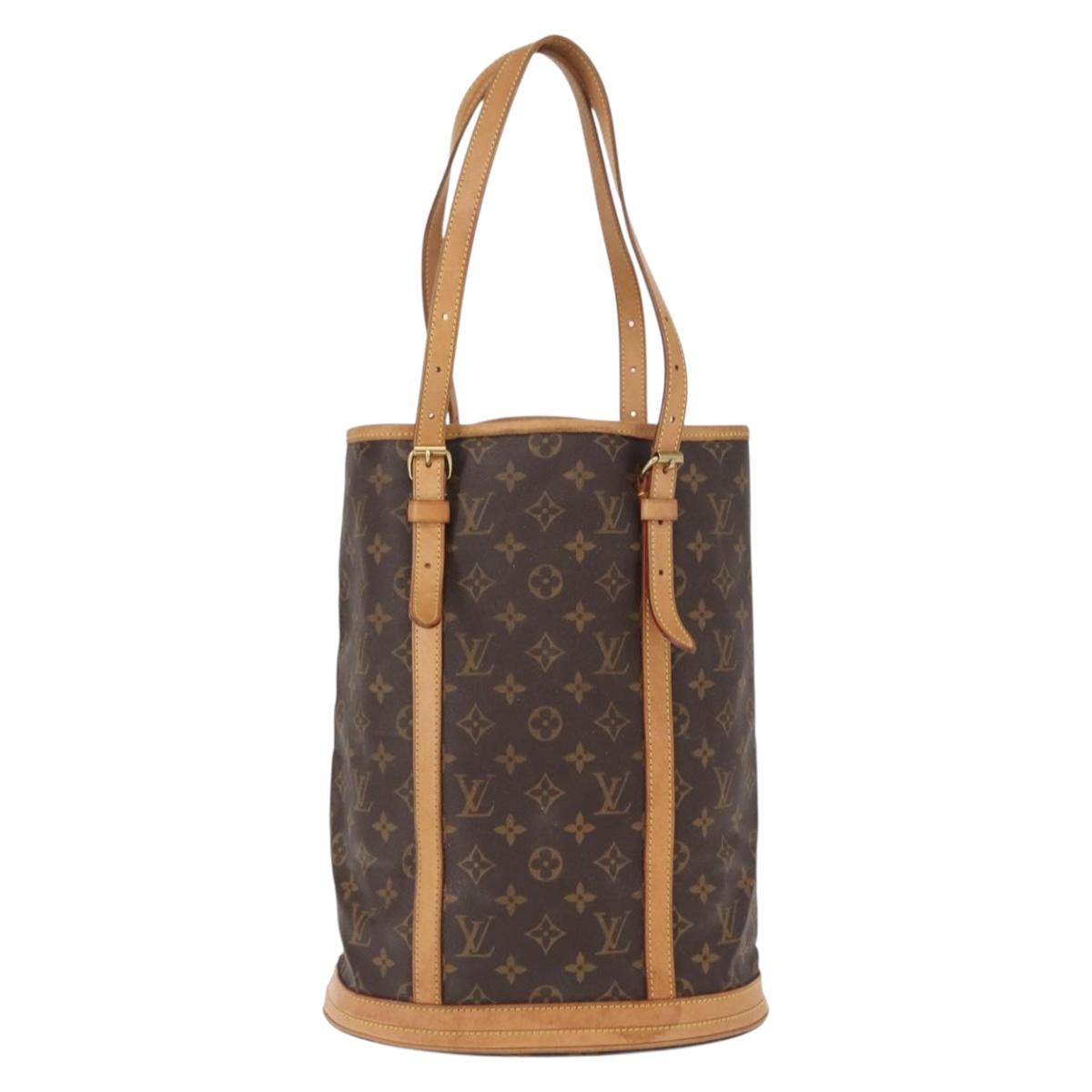 LOUIS VUITTON Monogram Bucket GM Shoulder Bag M42236 LV Auth ka406