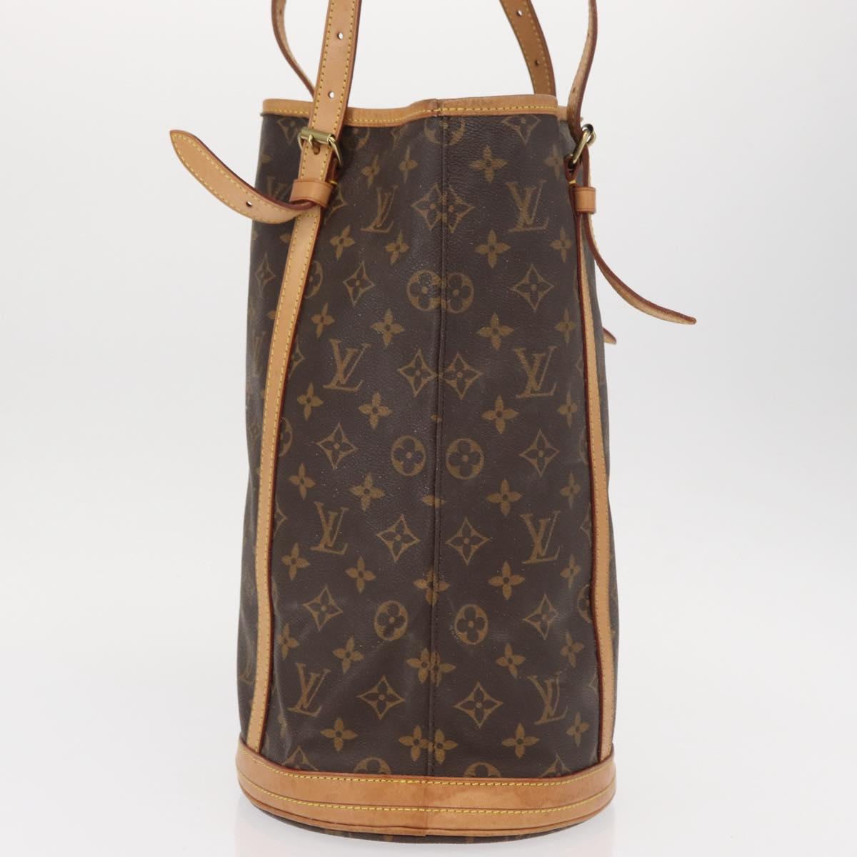 LOUIS VUITTON Monogram Bucket GM Shoulder Bag M42236 LV Auth ka406