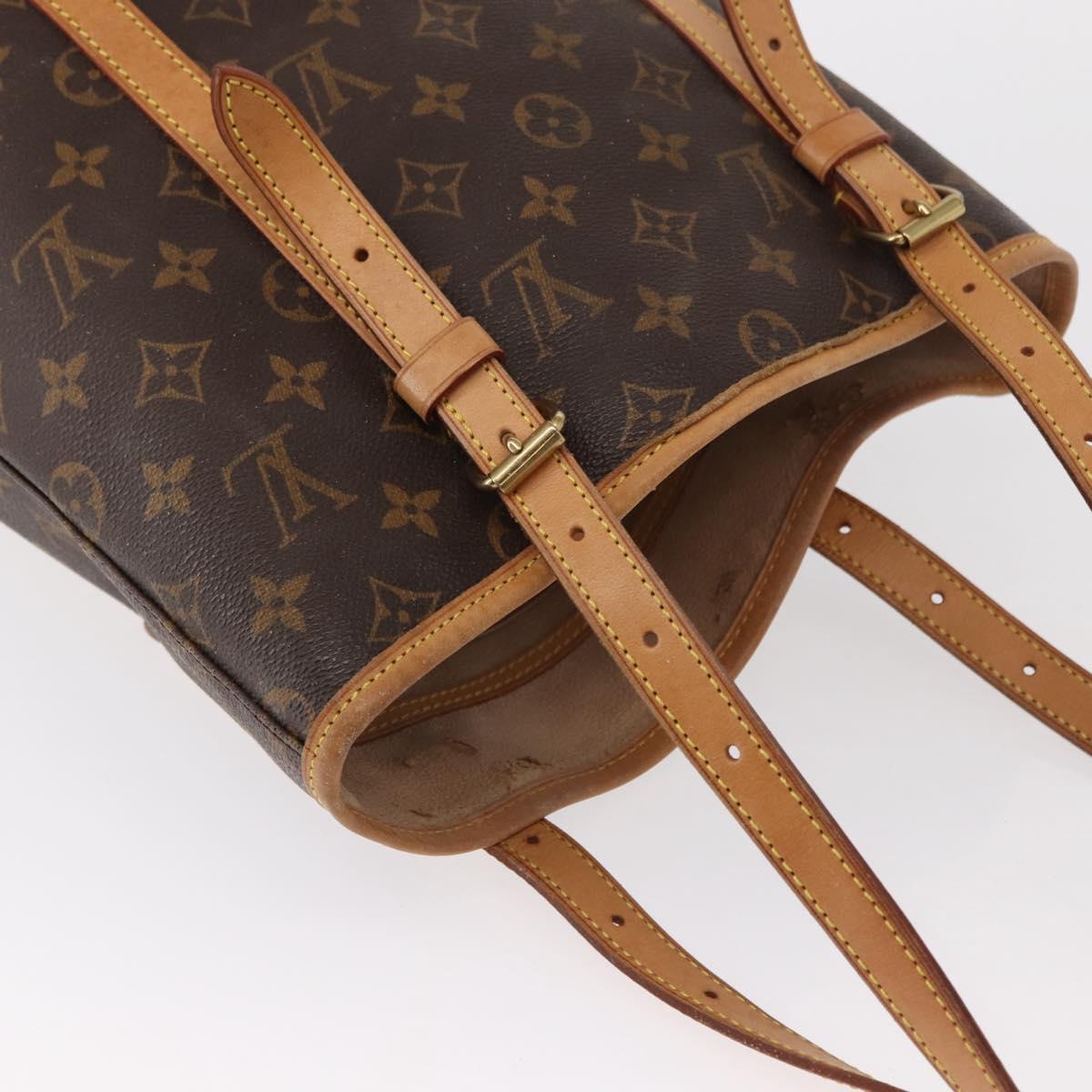 LOUIS VUITTON Monogram Bucket GM Shoulder Bag M42236 LV Auth ka406