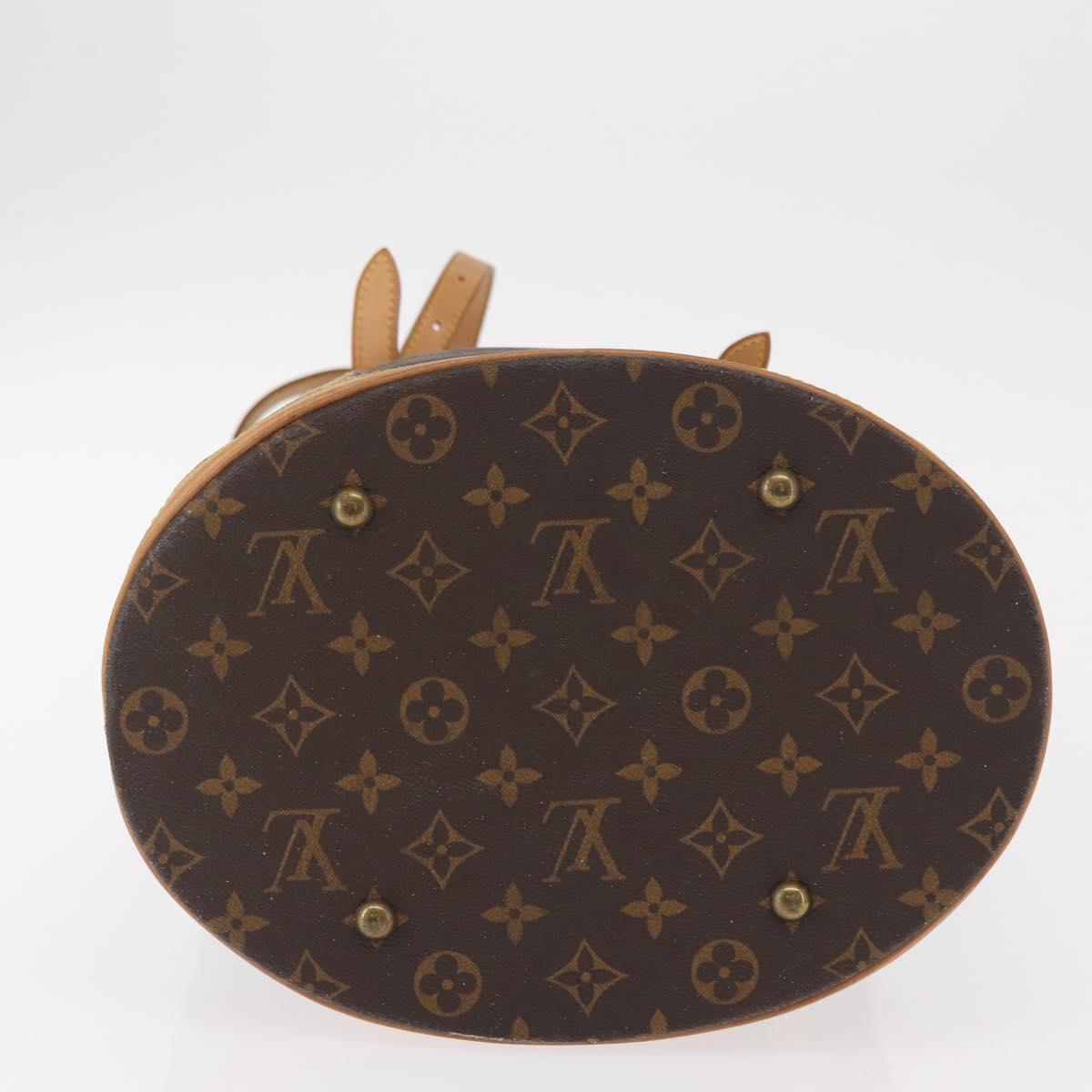 LOUIS VUITTON Monogram Bucket GM Shoulder Bag M42236 LV Auth ka406