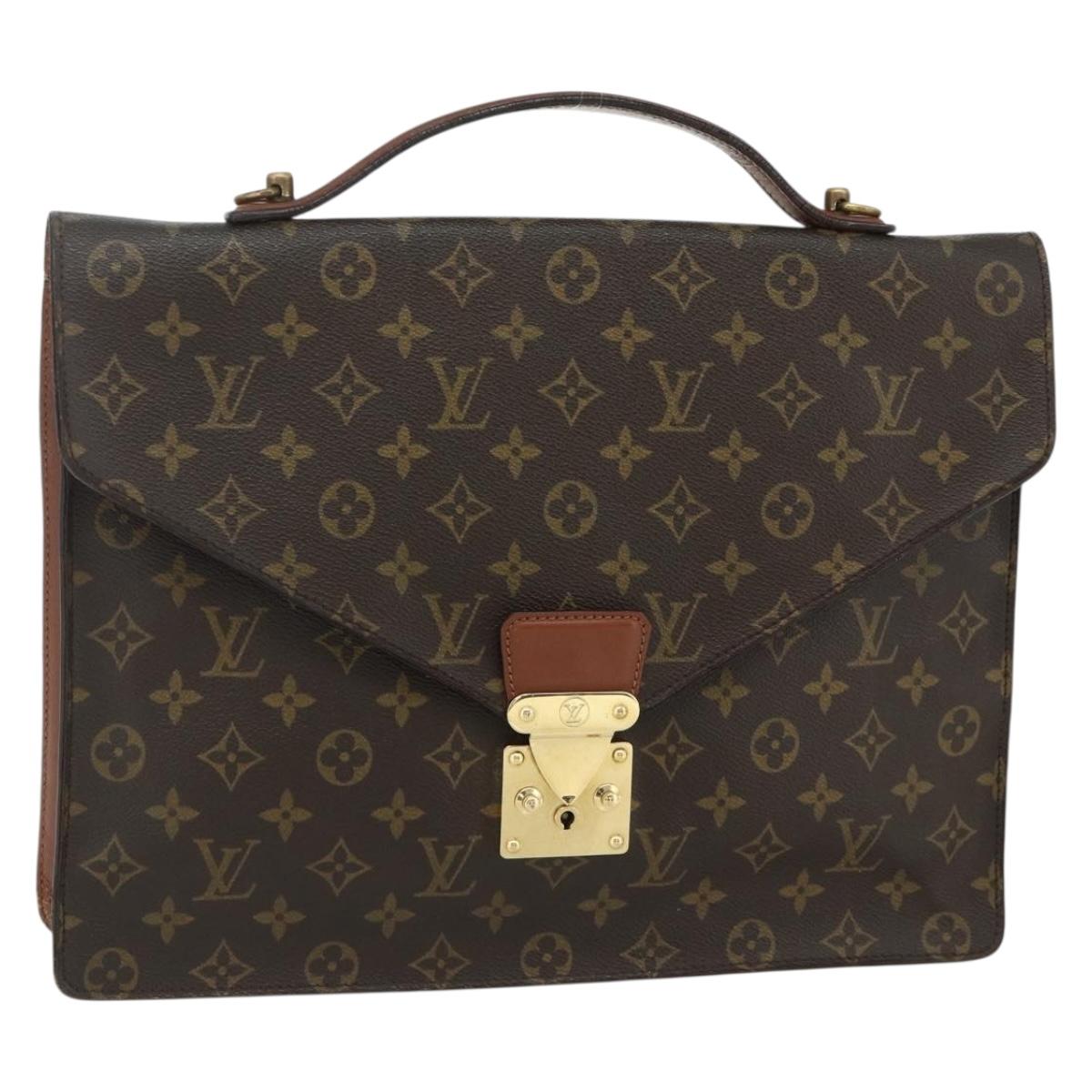 LOUIS VUITTON Monogram Porte Documents Bandouliere Bag M53338 LV Auth ka4083