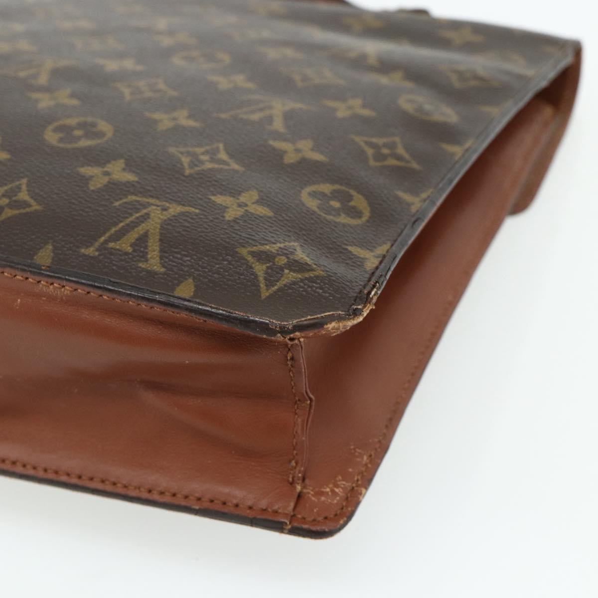 LOUIS VUITTON Monogram Porte Documents Bandouliere Bag M53338 LV Auth ka4083